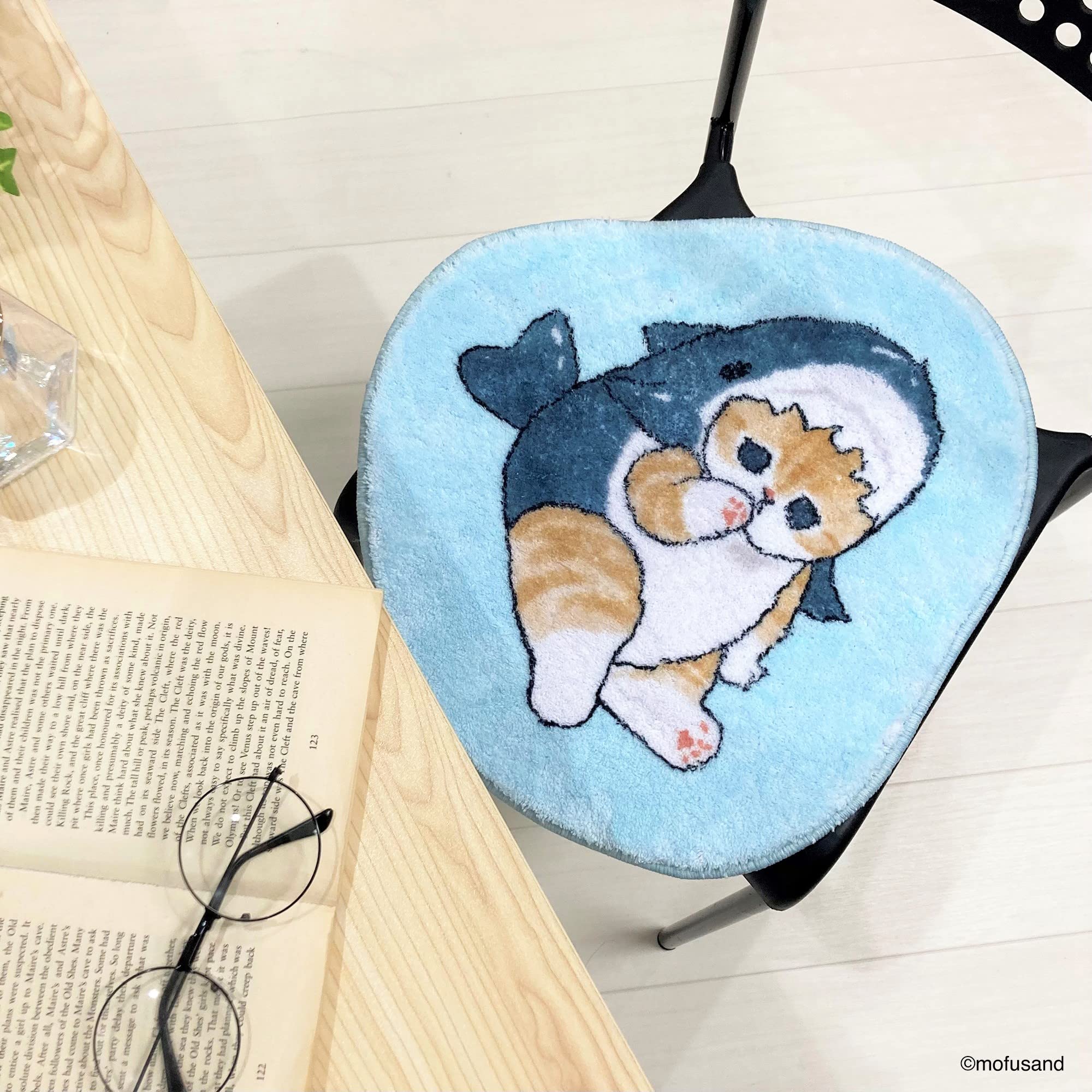 Amazon｜MORIPiLO モフサンド サメにゃん 玄関マット 室内用 小さめ