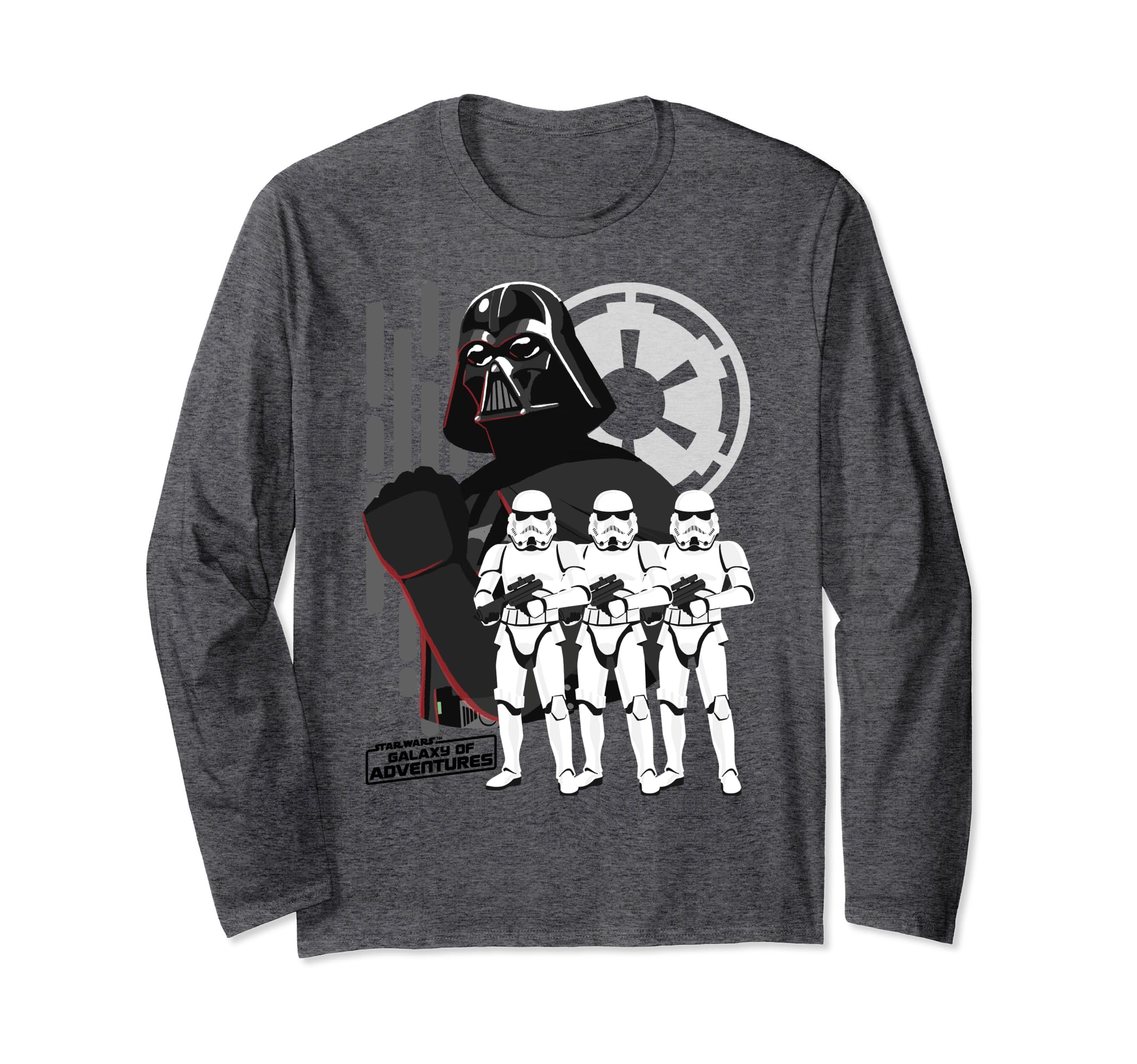 Star Wars Galaxy Of Adventures Empire Long Sleeve T-Shirt, Grey