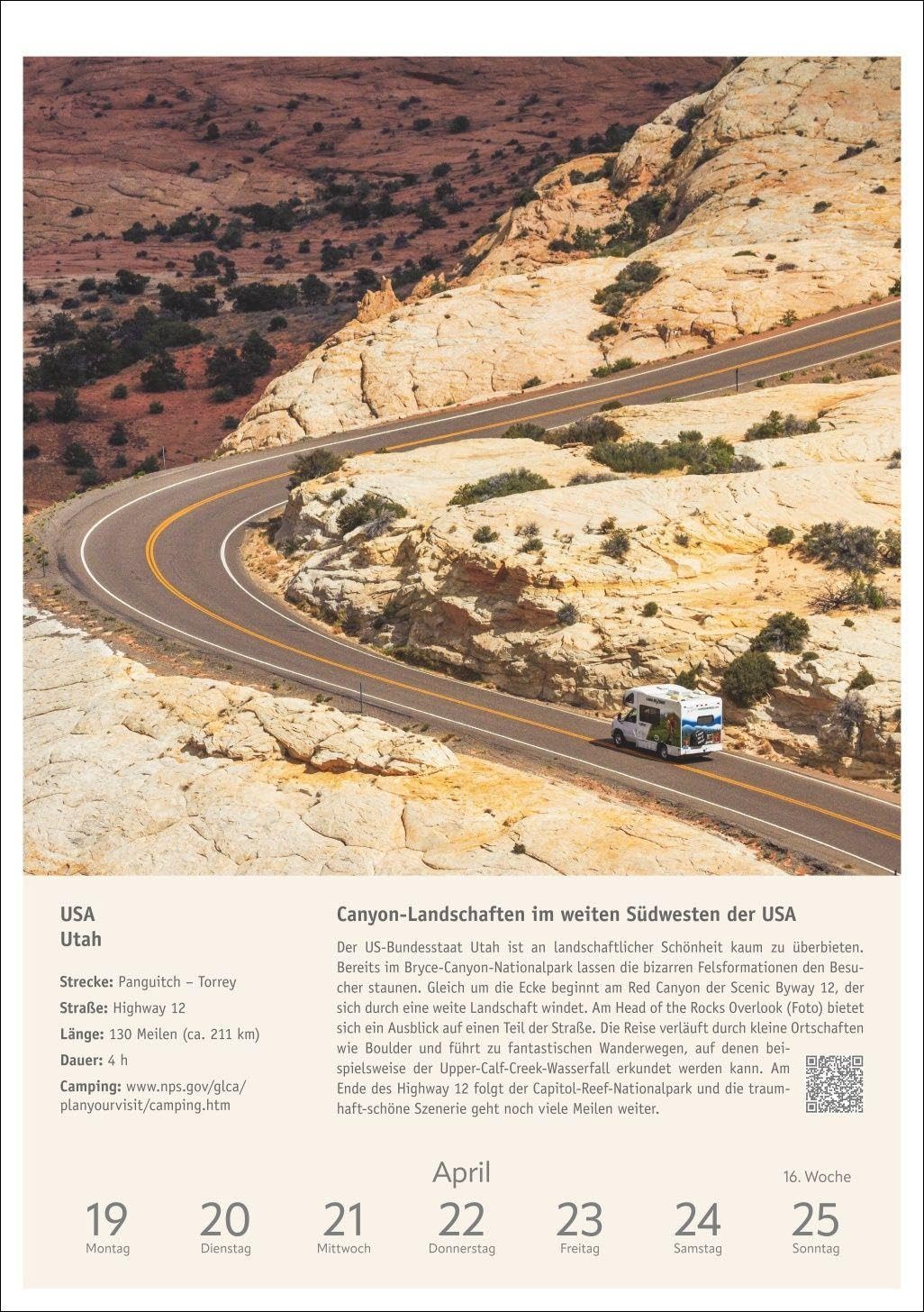 Campinglust Wochen-Kulturkalender 2027 - 53 unvergessliche Touren: Wochenkalender für alle Reise- und Campingfreunde. Fotokalender 2027 mit ... den schönsten Wohnmobiltouren zum Nachfahren