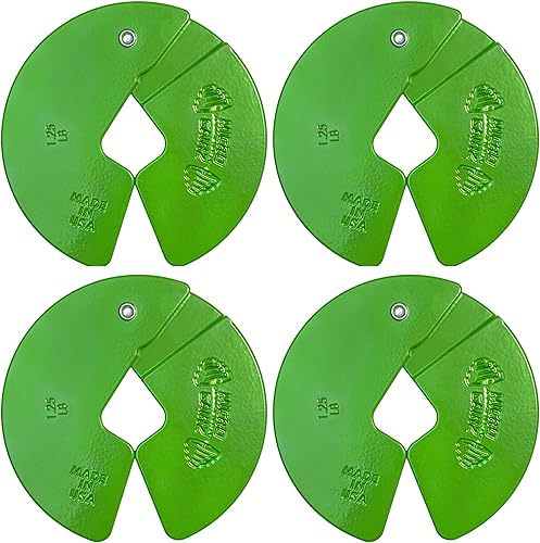 Micro Gainz - Mancuerna fraccionaria de 1.25 libras, ideal para micro carga, (elegir color) 4 placas de peso fraccionadas, diseñadas para