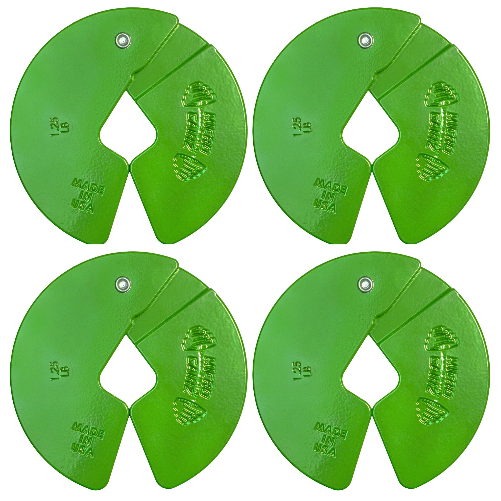 Micro Gainz 1.25LB Dumbbell Fractional Weight Plates, 4-Piece