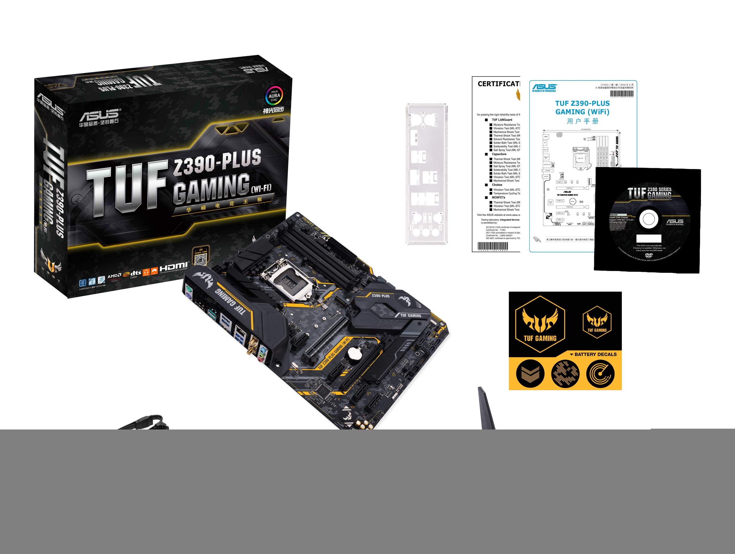 ASUS - ASUS LGA1151 TUF Z390-PLUS GAMING【ATX】 ASUS TUF Z390-Plus Gaming (Wi-Fi) LGA1151 (Intel 8th and 9th