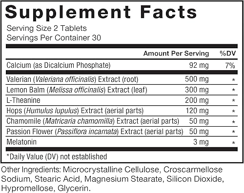 Miniatura 6 de Force Factor Somnapure Drug-No ayuda para dormir para adultos con melatonina, raíz de valeriana y bálsamo de limón, pastillas para dormir que no