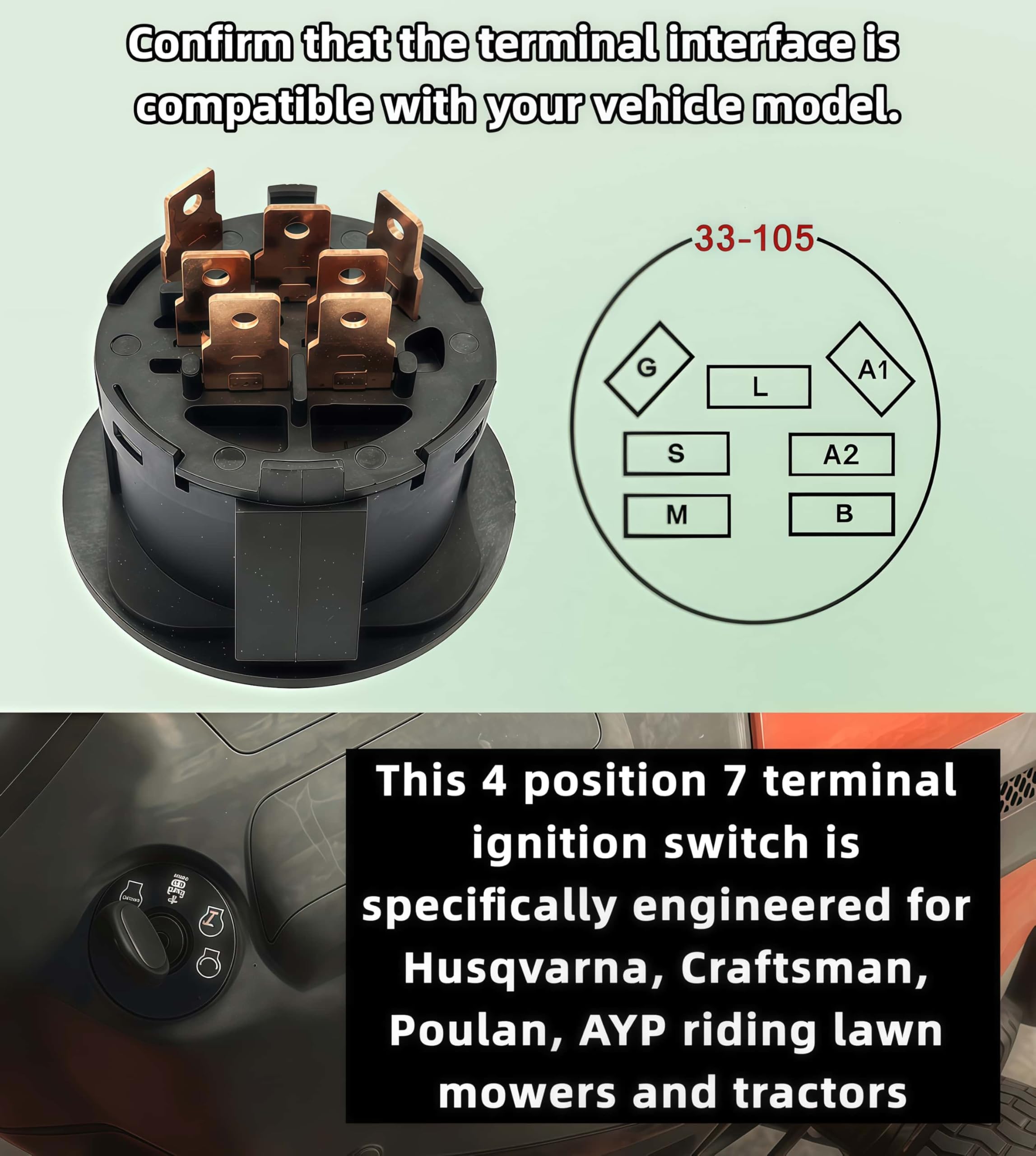 Amazon.com : 532193350 193350 Ignition Switch Fits Husqvarna AYP