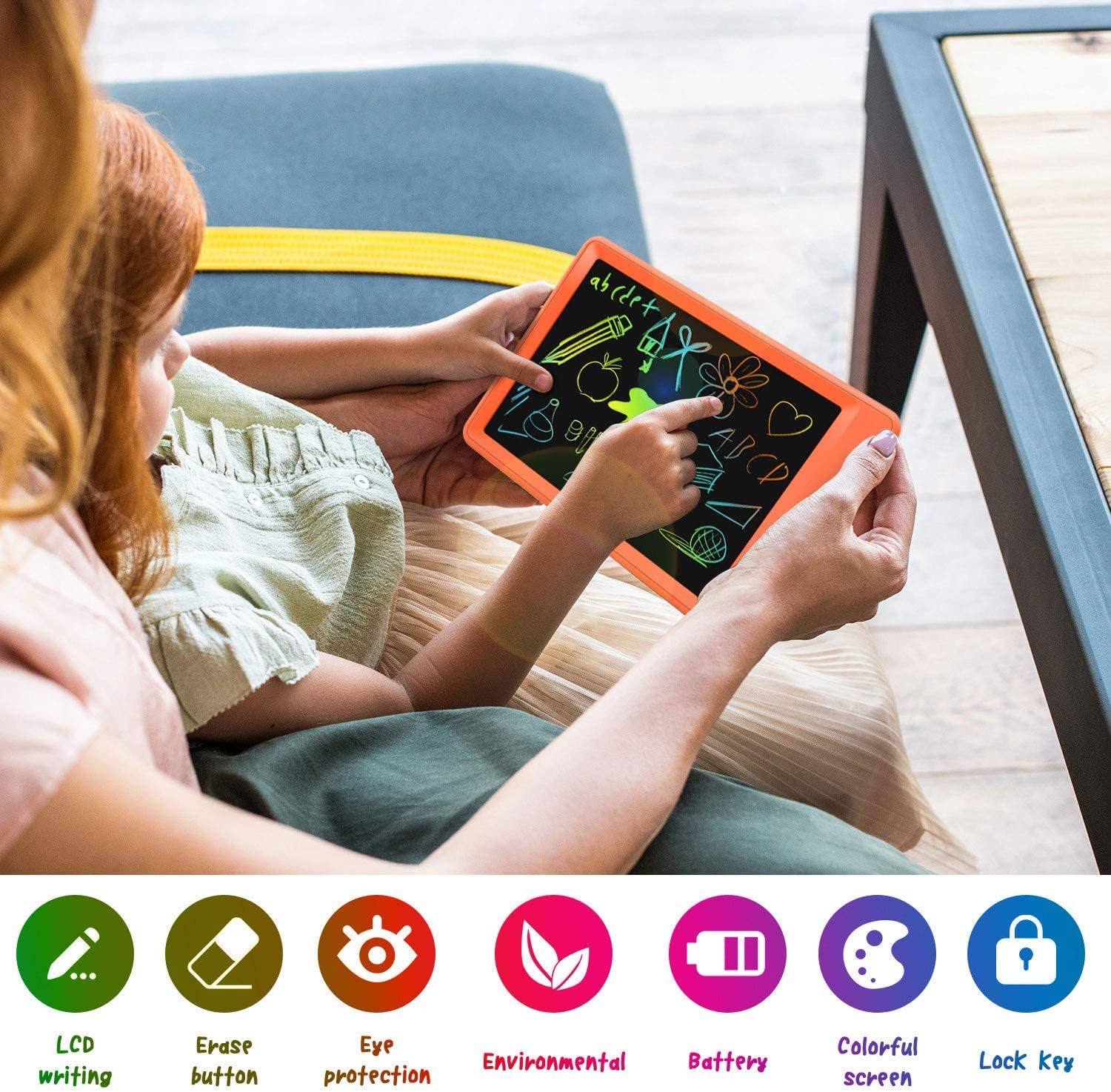 2 Pack 10inch Doodle Board Drawing Tablet