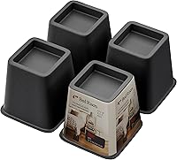 Vista 1 de Elevadores de muebles de cama de 4 pulgadas, elevadores de cama resistentes, elevadores de muebles para cama, sofá, escritorio, silla, extensores