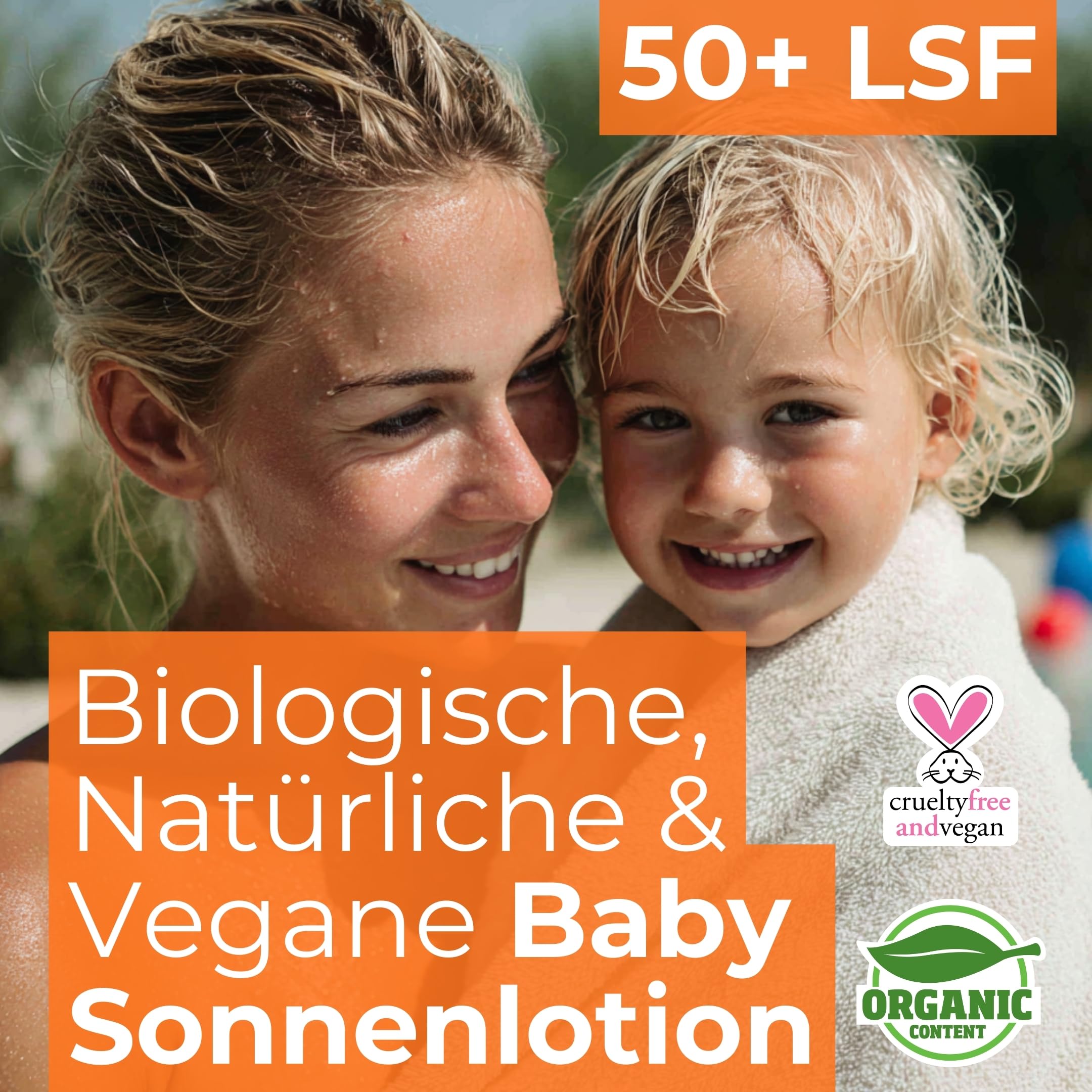 Minoris Baby Sonnencreme LSF 50+ - Mineralische Sonnenschutz Lotion mit Zinkoxid - Hypoallergen, Vegan, Organisch und Kein Weißeln - 150 ml