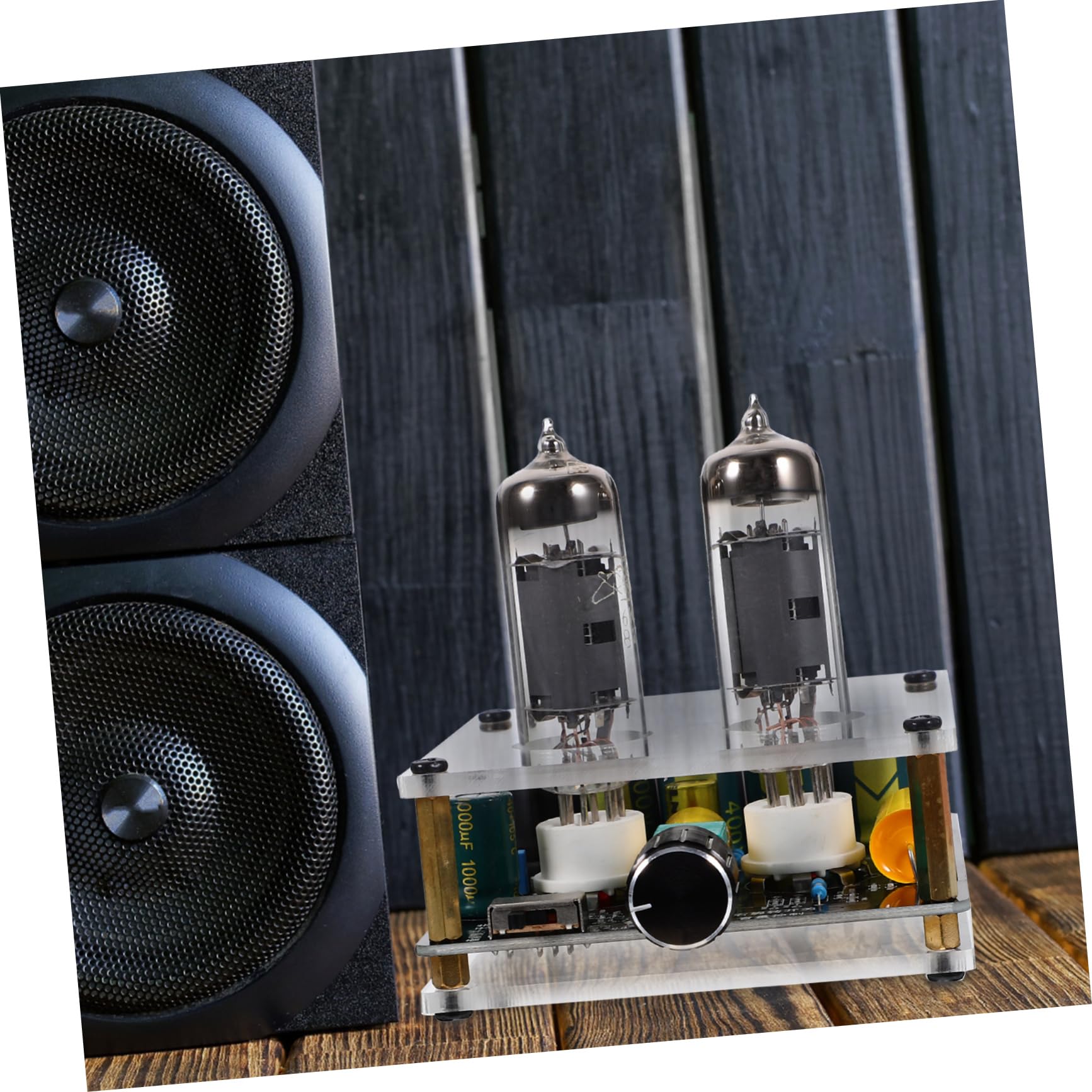 Preamplificador de Válvulas HiFi 6k4/6a2 para Tocadiscos y Cine en Casa, Placa Ligera de PCB y Vidrio, Mejora el Audio