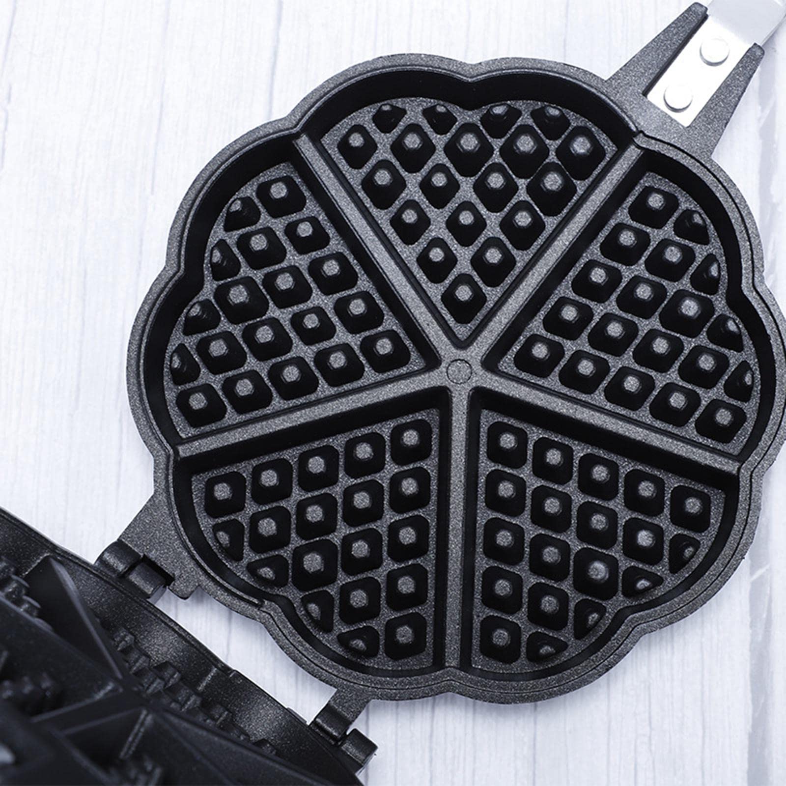 ATORSE Mini Waffle Maker Pan Party Food Maker Campware 6 for Snacks Breakfast