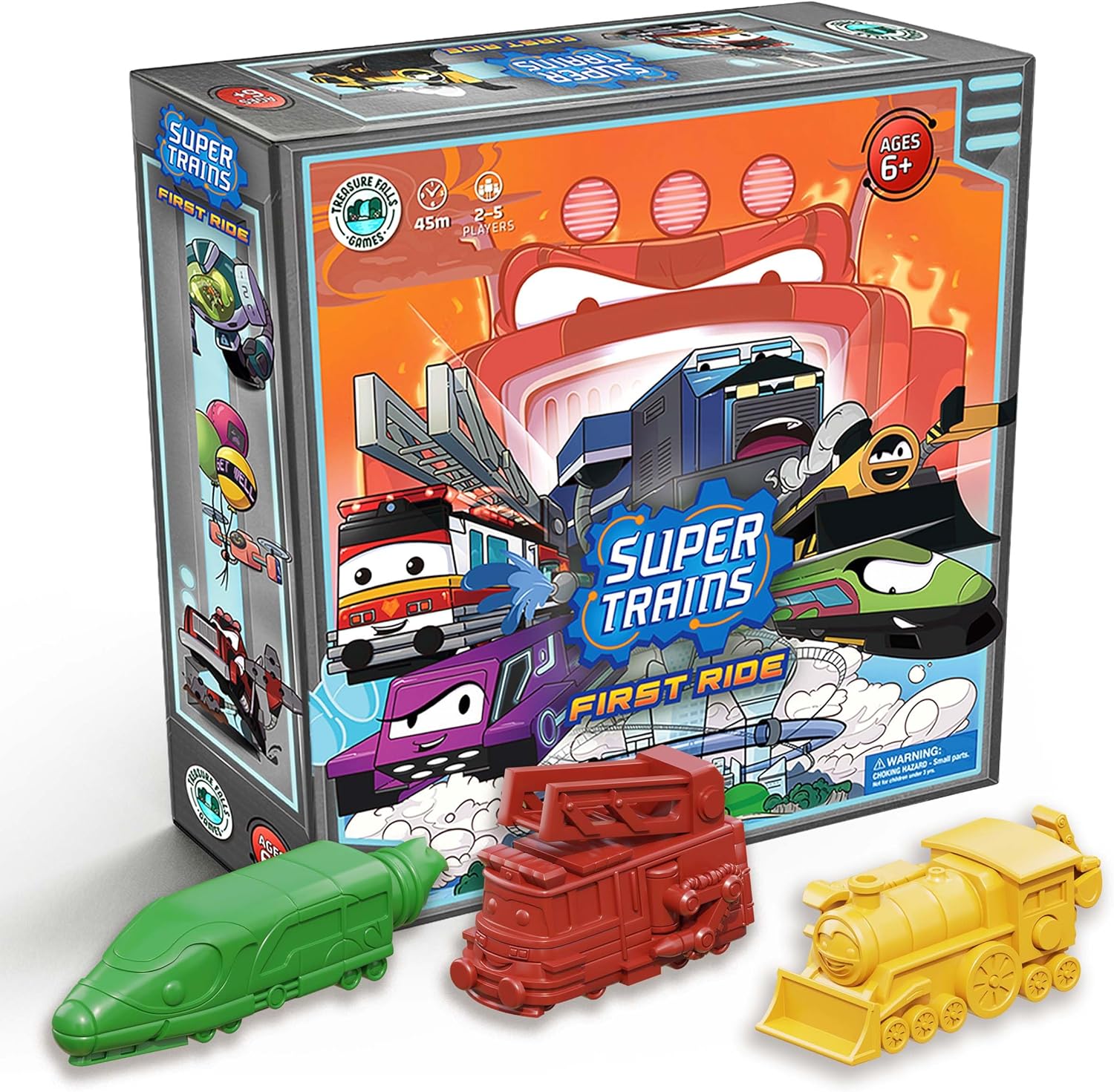 Super Trains: First Ride – Kids Train Board Game (Ages 5–10) | Easy to Learn Family Game | Competitive with Kindness