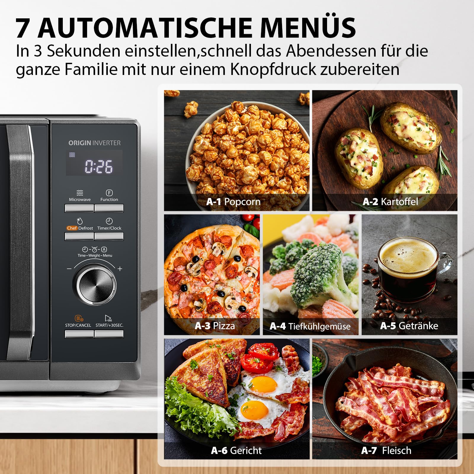 Toshiba MW3-AG25PFI(MG) Mikrowelle mit Grillfunktion - 3-in-1 Kombigerät – Bild 5