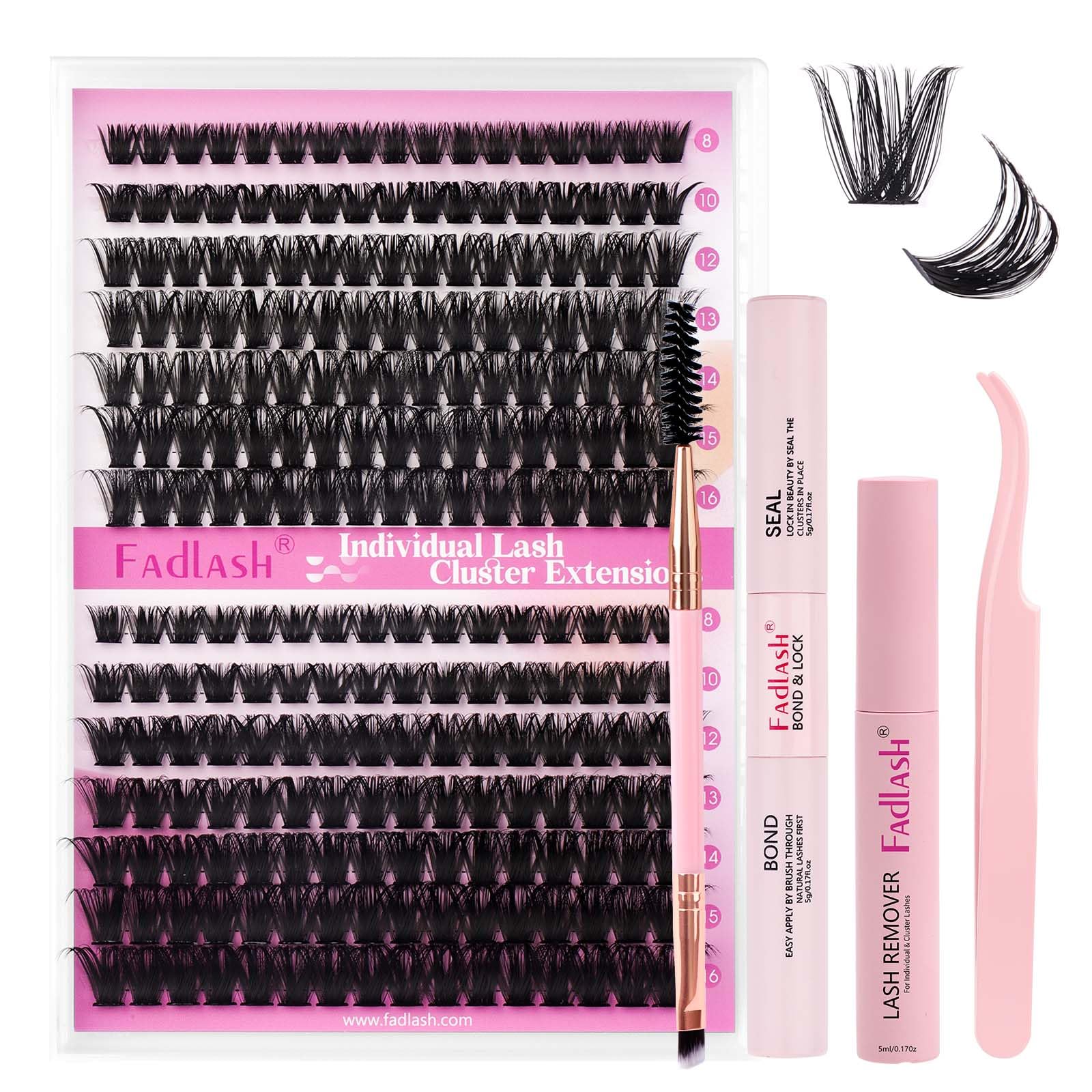 FADLASH Lash 120pcs 0.07mm D Curl 8-16mm 40D Mixed Trays Customizable DIY Eyelash Extensions for Beginners — view 50