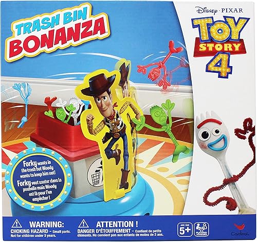 Spin Master Games Disney Pixar Toy Story 4 - Cubo de basura con Woody y Forky