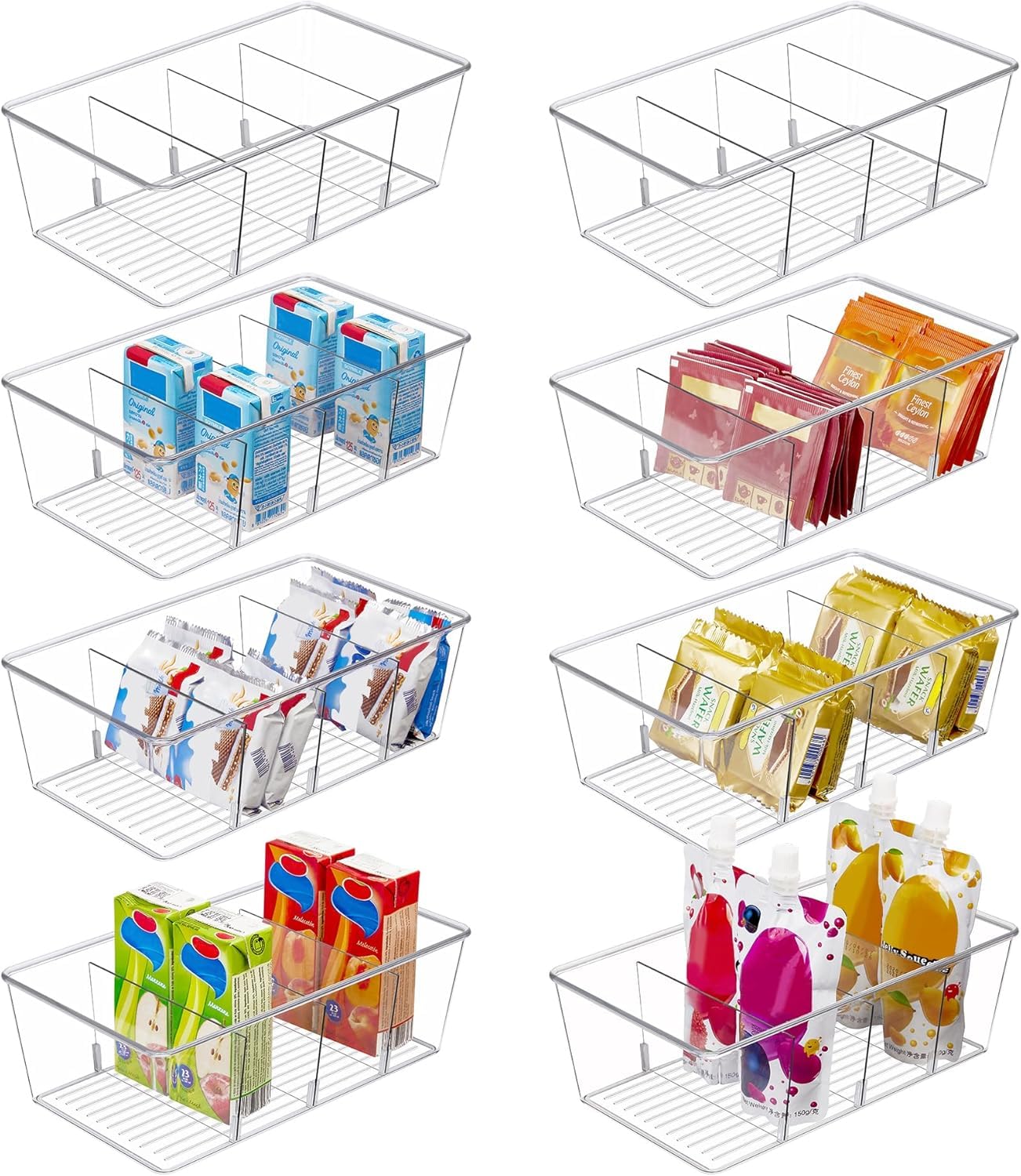 Vtopmart Set Kühlschrank Organizer mit 4 Fächern