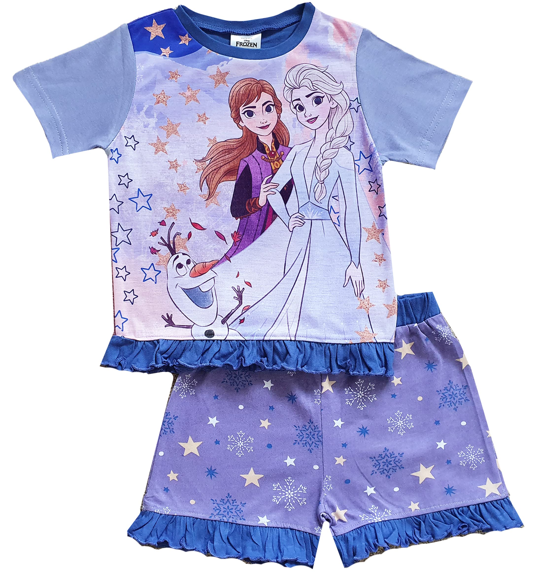 DisneyGirls Frozen Short Pyjamas Character Nightwear