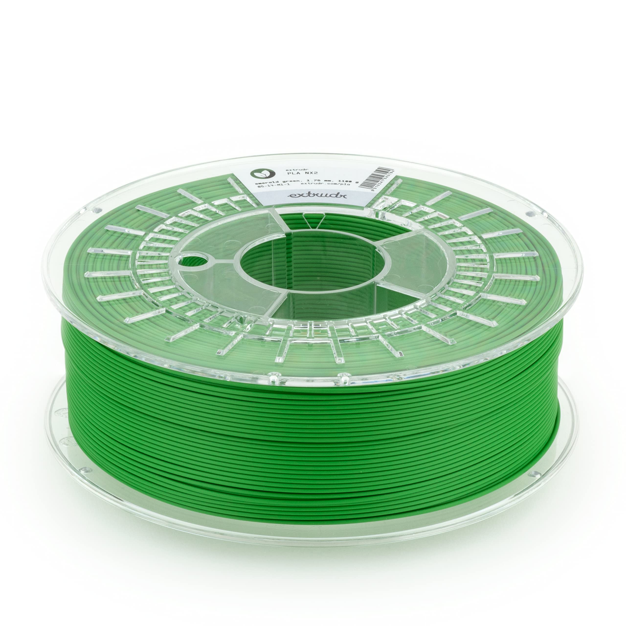 extrudr PLA NX2 matowy ø 1,75 mm (1 kg) "SMARAGD zielony matowy" – filament do drukarki 3D – Made in Austria