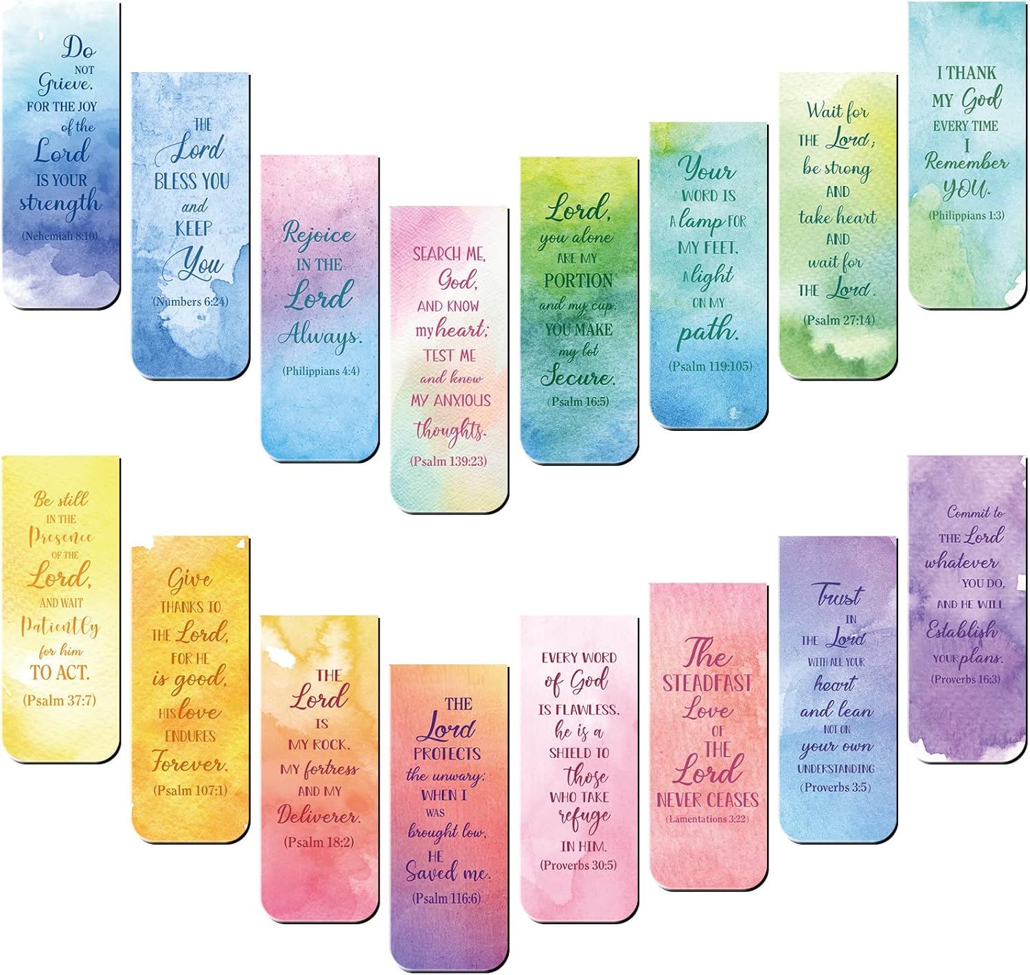 48 Pcs Bible Verse Bookmarks Inspirational