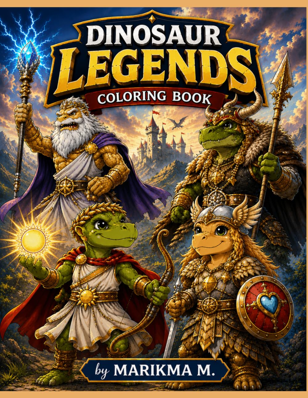 Dinosaur Legends: Coloring Book (Dinosaurs for Kids)