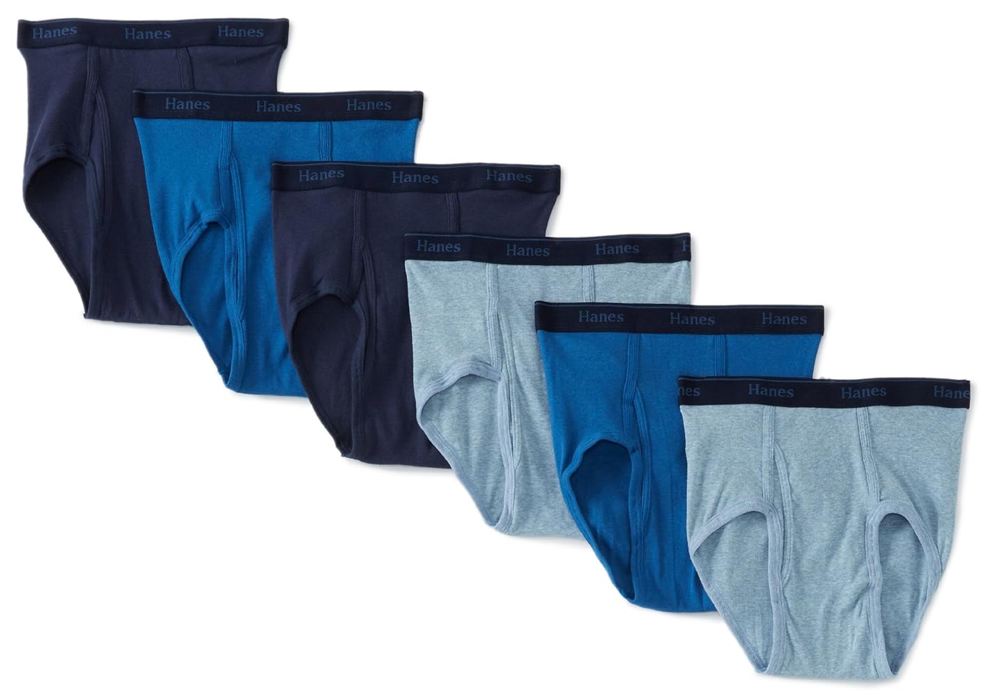 neighborhood Hanesボディ made in USA L Hanes Ultimate Men's 6-Pack Classics Full-Cut Brief