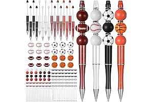 Colarr 16 Set DIY Bead Pens Bulk Beadable Assorted Spacer Wood Ballpoint...