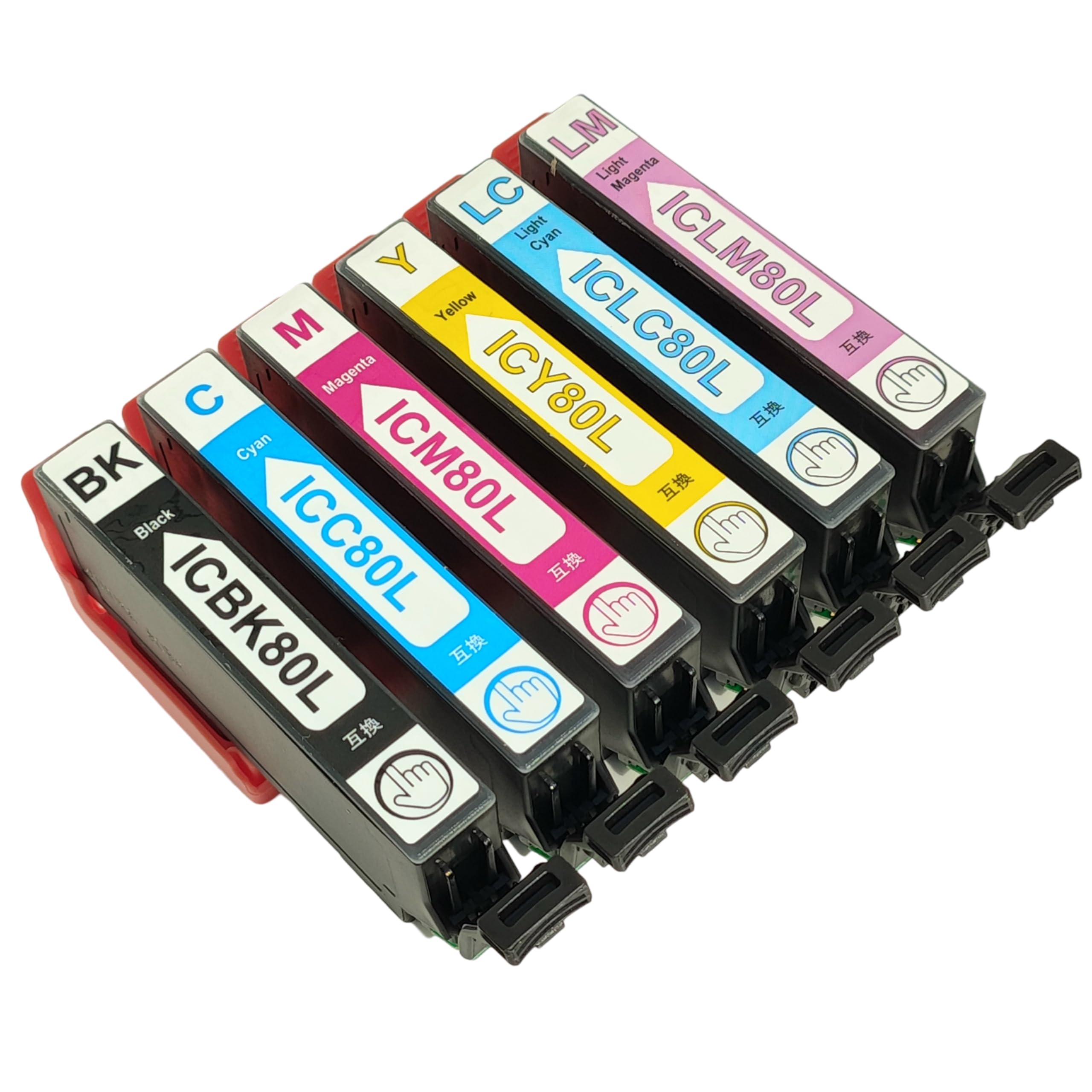 Amazon.co.jp: IC6CL80L EPSON用互換インクカートリッジ 6色セット