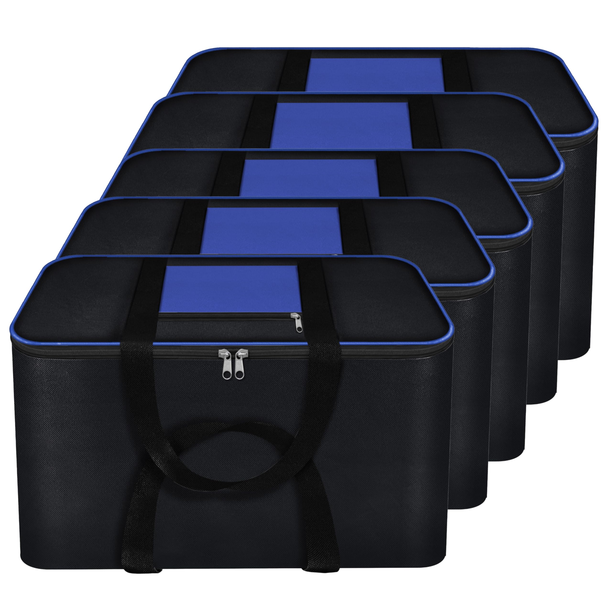 Storite 5 Pack Moisture Proof Nylon Underbed Storage Bag For Clothes Large
