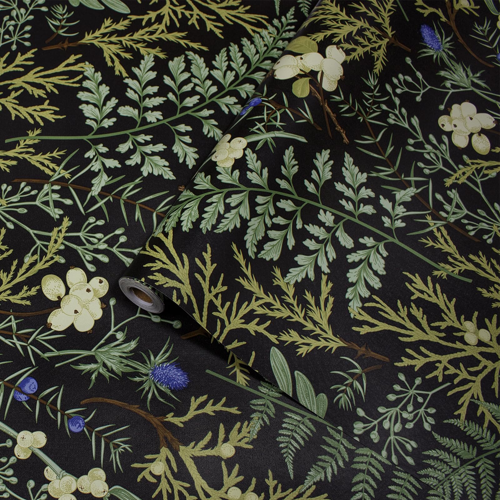 Tinicor Floral Pattern Self Adhesive Wallpaper, Removable Flower Peel and Stick Wallpaper, Waterproof Vintage Contact Paper for Bedroom, Living Room, Home Decoration, Cupboard, Drawer, 44 x 1000 cm