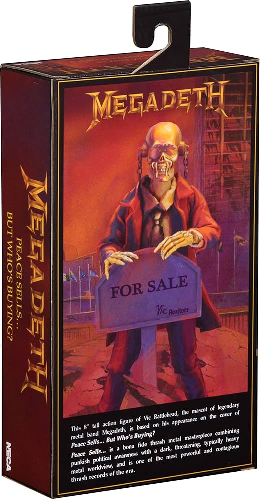 Amazon.com: NECA - Megadeth - 8” Clothed Action Figure - Peace