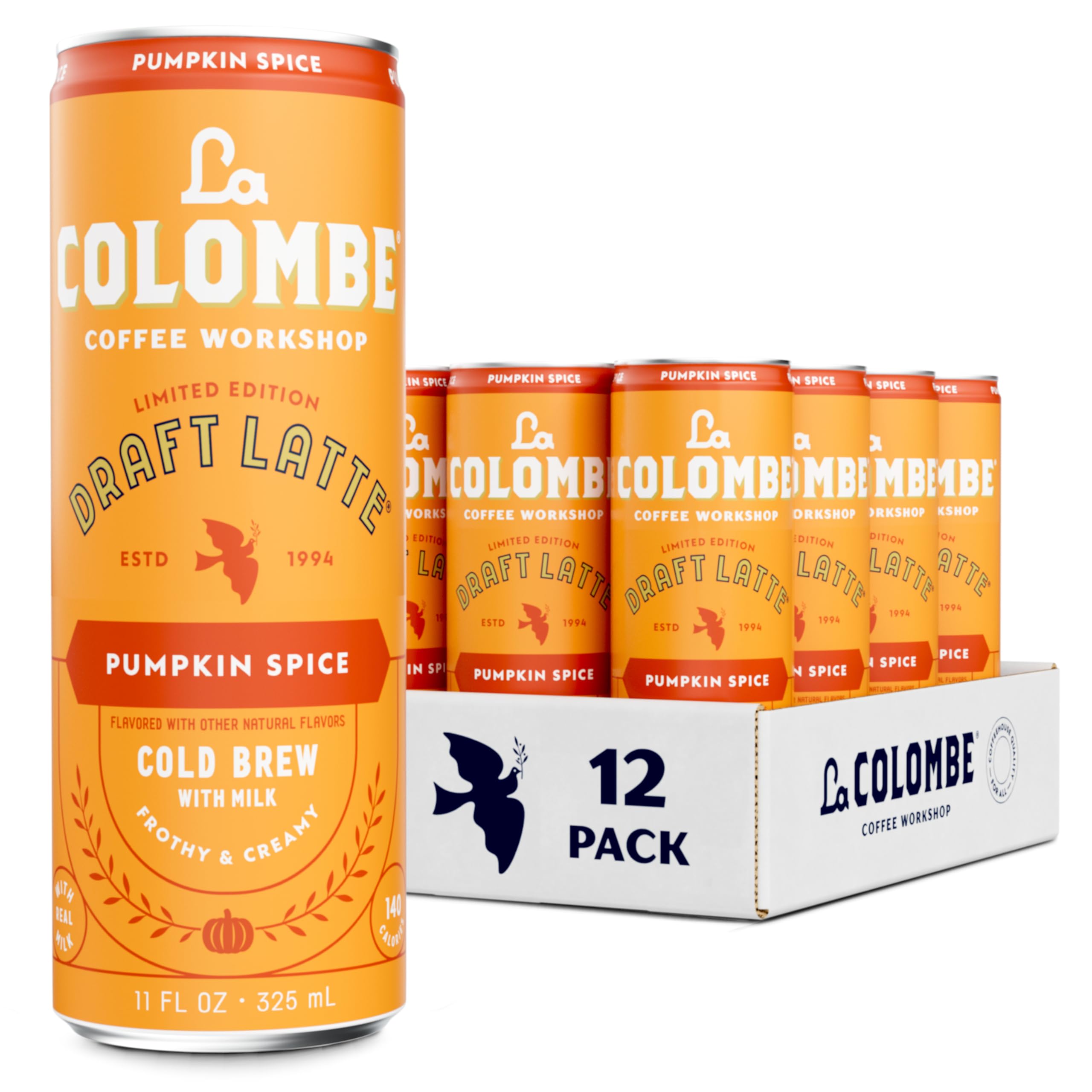 Amazon.com : La Colombe Coffee, Pumpkin Spice Latte, 11 fl oz Cans