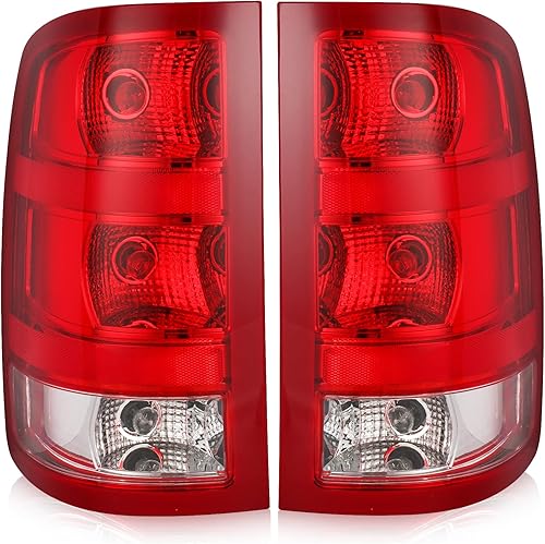 Miniatura 1 de Conjunto de luz trasera compatible con GMC Sierra 1500 2500HD 3500HD 2007-2013 estilo fábrica, luces traseras de repuesto para camioneta, lado del