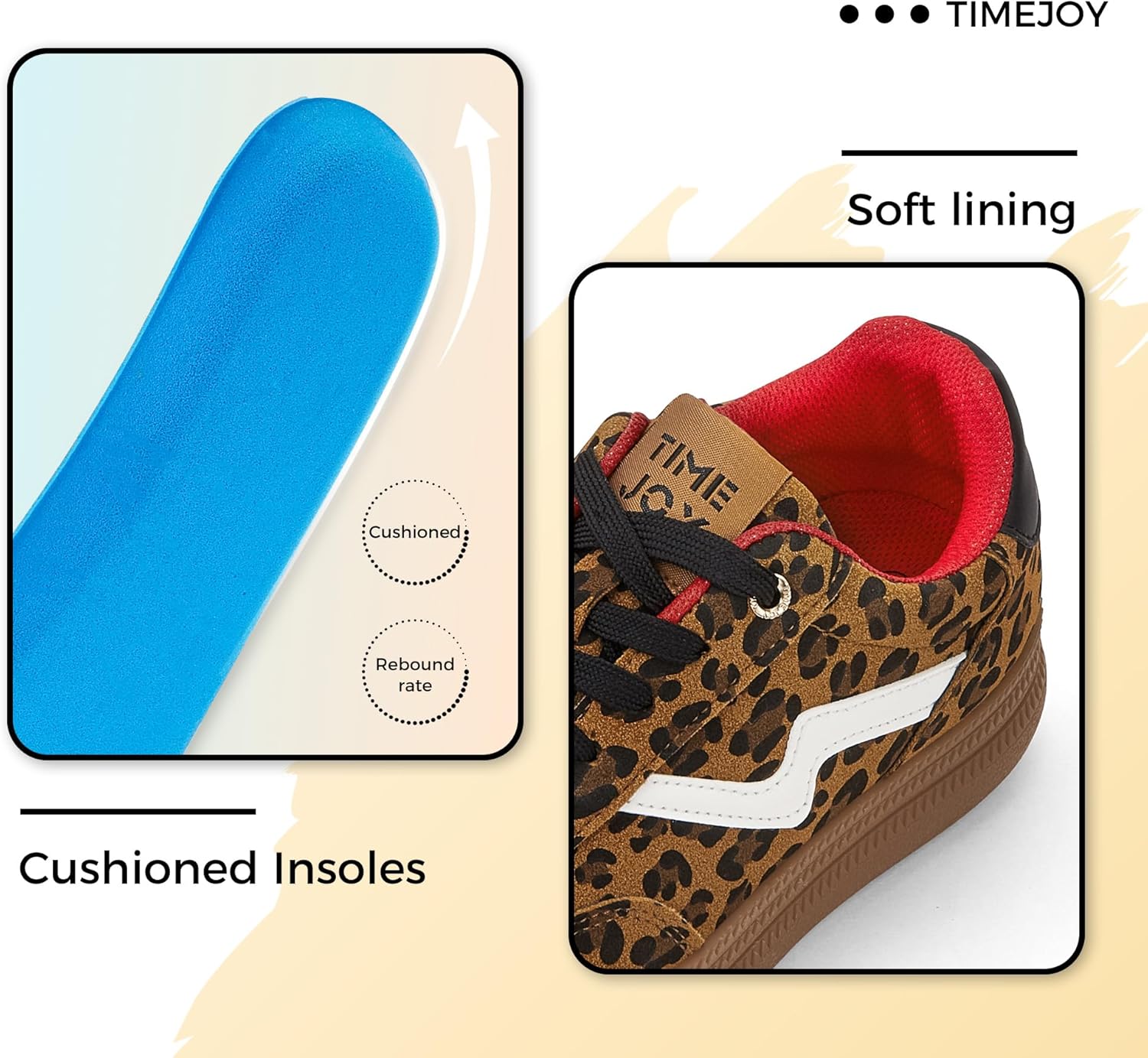 Women's Platform Fashion Sneakers Vintage Chunky Casual Tennis Shoes Low Top Gum Sole for Everyday Walking - Image 6