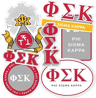 Desert Cactus Phi Sigma Kappa Standard Sticker Sheet Decal Laptop Water Bottle Car (Full - Standard)