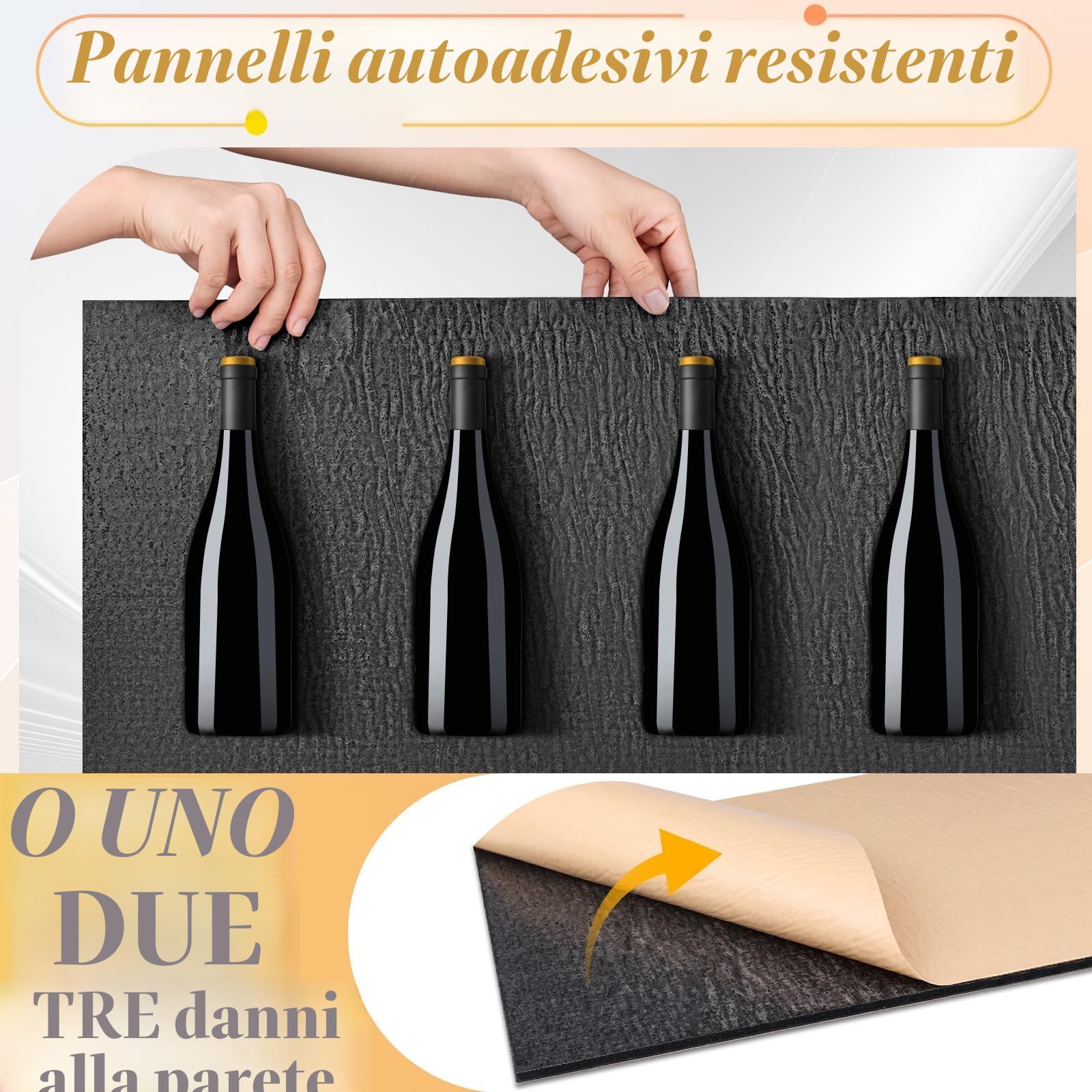 NZQXJXZ 12 Pezzi Pannelli Acustici da Parete Grandi, Pannelli Acustici Autoadesivi Insonorizzati per Parete, 40 x 30 x 1 cm, Trattamento Acustico per Studio di Registrazione in Casa e Ufficio