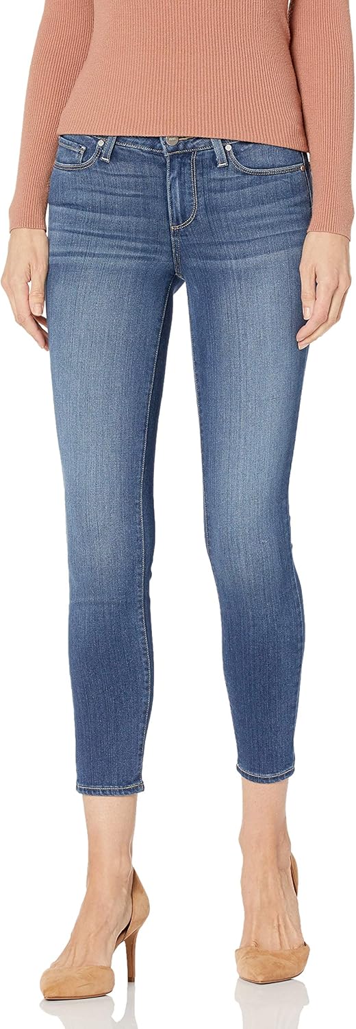Paige Women's Verdugo Transcend Mid Rise Ultra Skinny Crop Jean