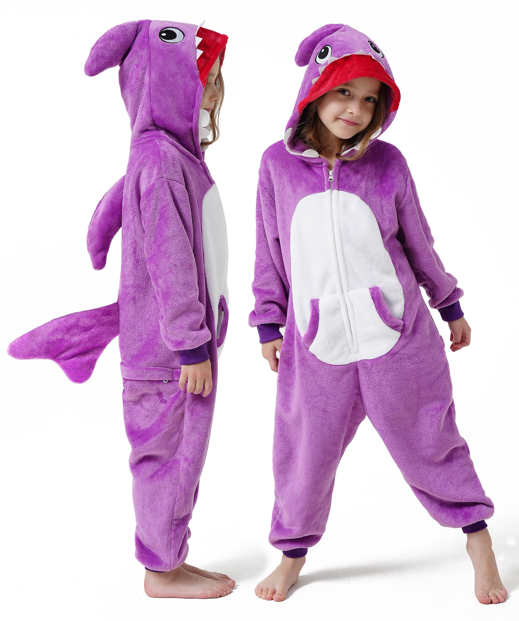 DILUFUN Kids Boys Girls Halloween Onesie Costume,One Piece Pajamas,Halloween Funny Animal Onesie Cosplay Costume 3-14Y