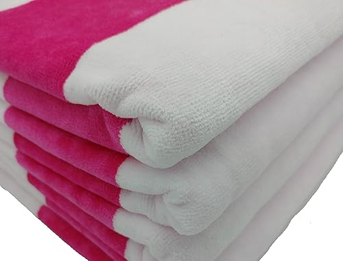 Miniatura 9 de BY LORA Cabana - Toalla de mano de rizo de algodón, color rosa, juego de 6