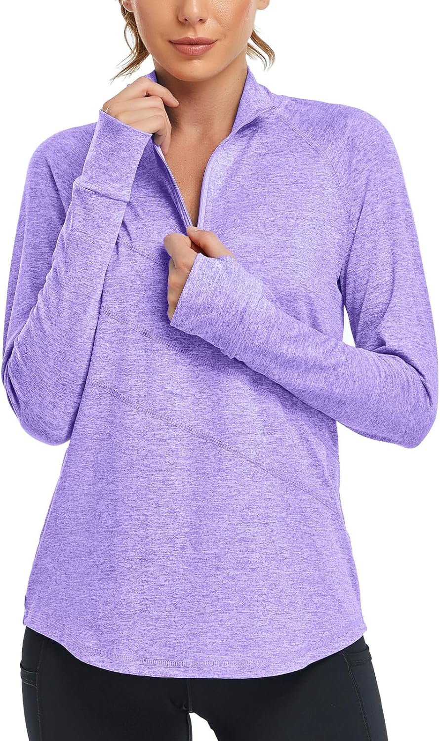 Cucuchy Womens V Neck Golf Polo Shirts Moisture Wicking Sports Workout Tops