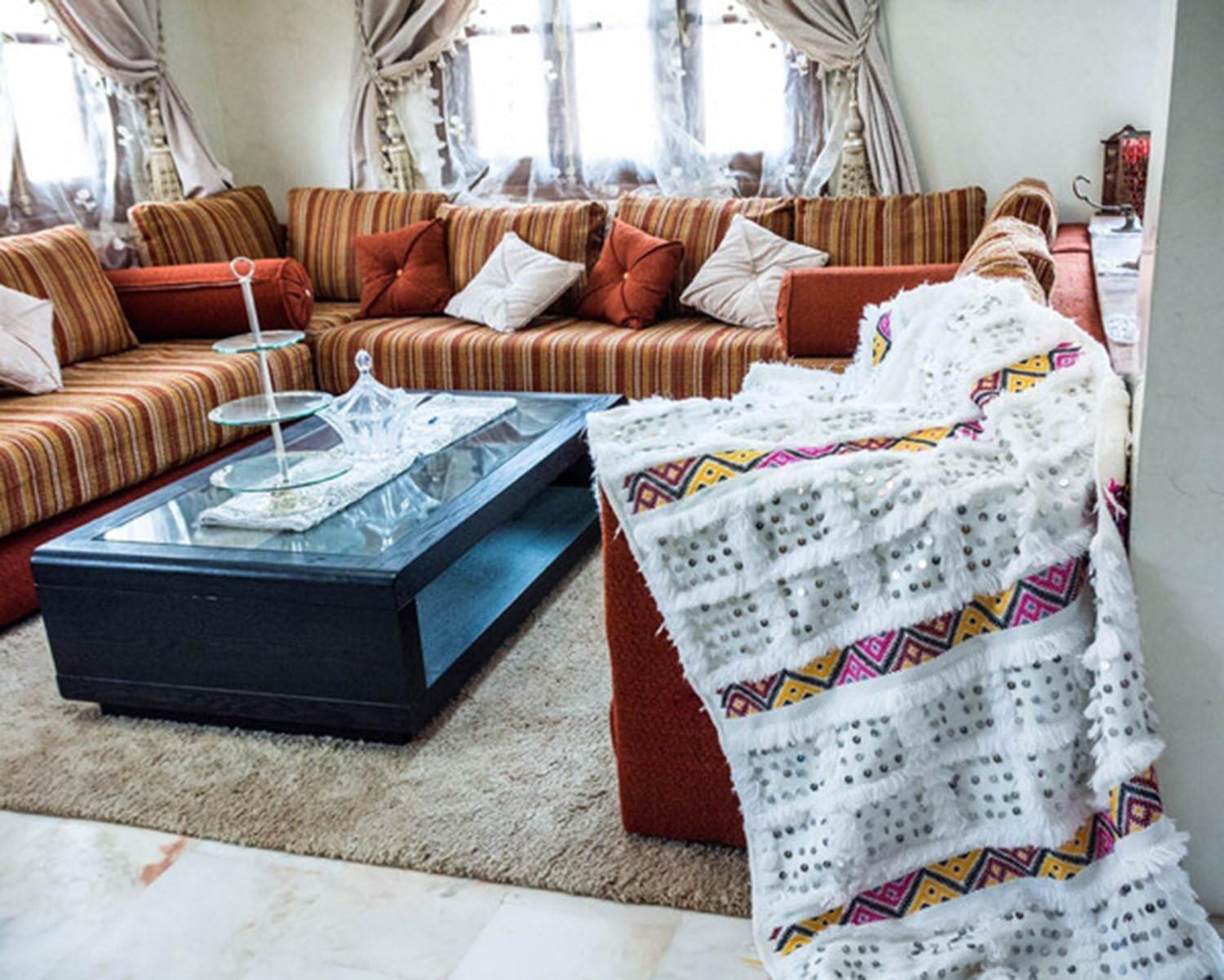 Moroccan Wedding Blanket/Handira"Cozy"