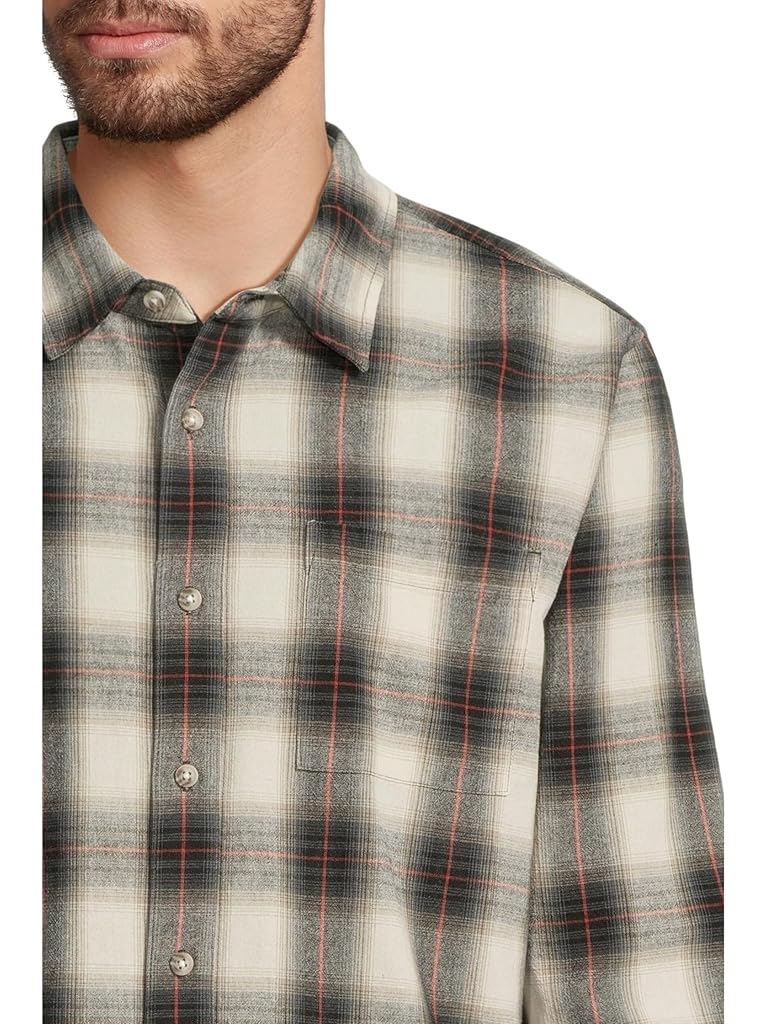 Red Liverpool Los Angeles Long Sleeve Plaid Button Up Shirt