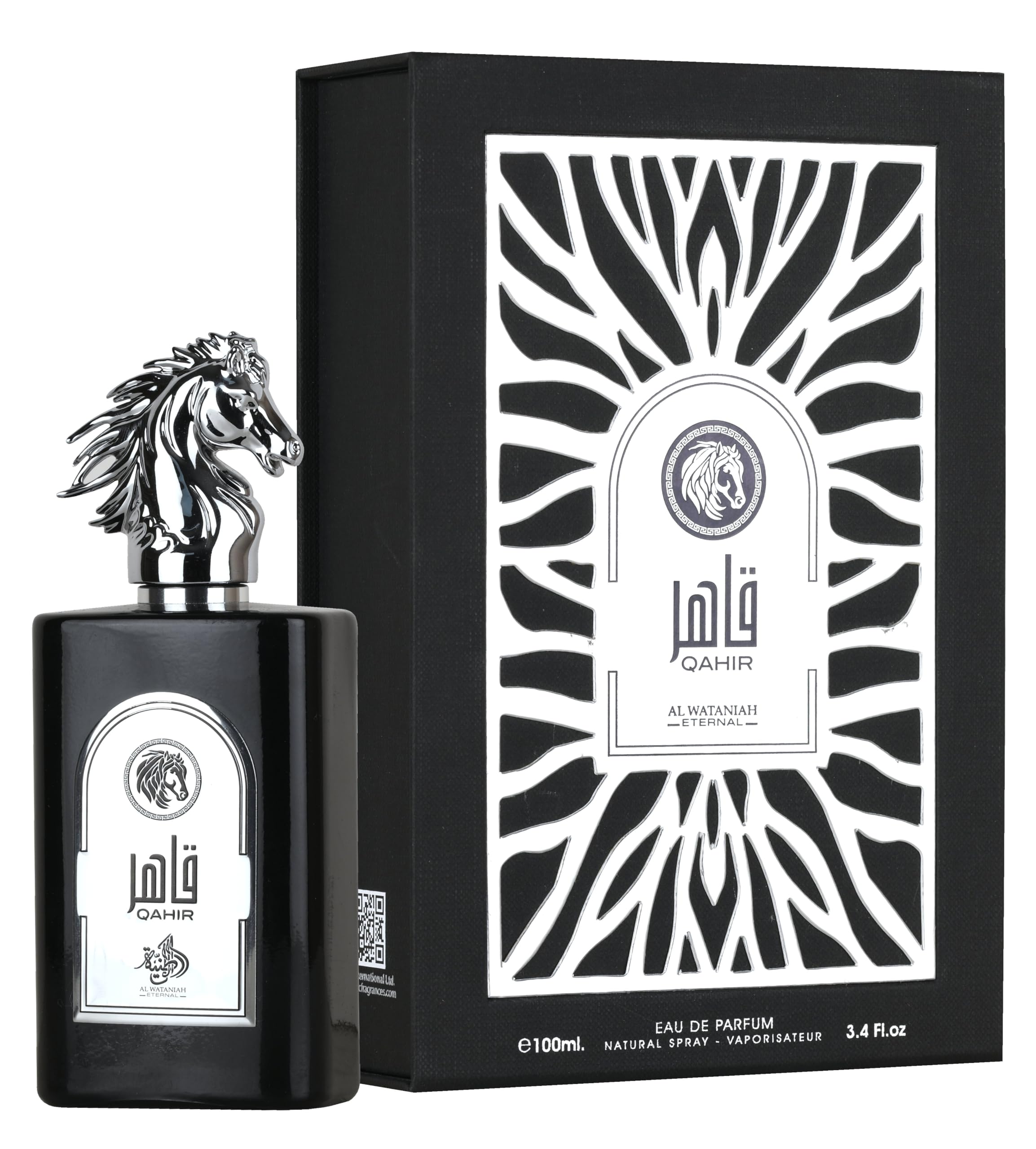 Al Wataniah Qahir Luxus-Parfüm für Herren, Eau de Parfum, 100 ml, leistungsstark und raffiniert