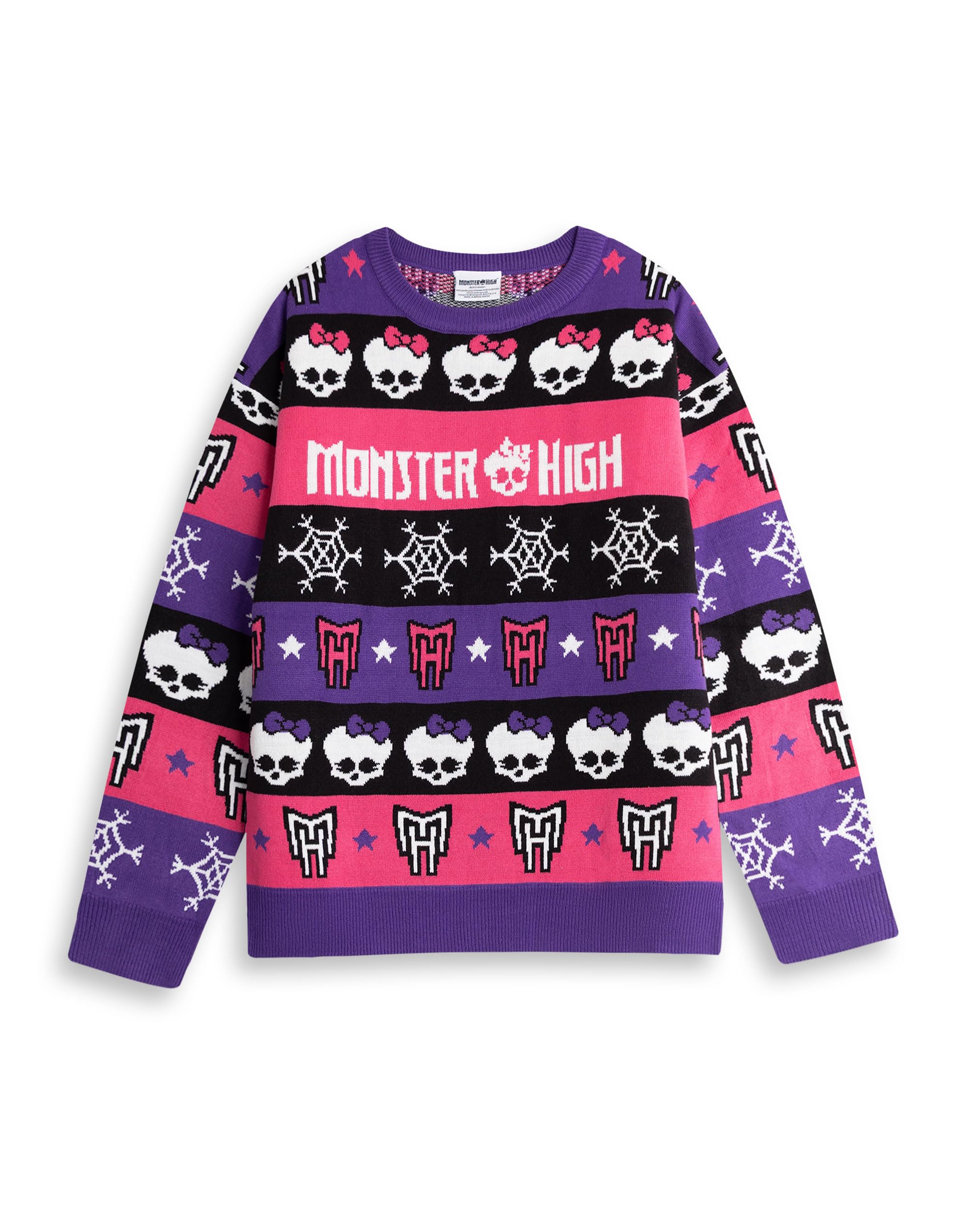 Vanilla Underground Monster High Womens Multicoloured Skull & Snowflake Fairisle Christmas Jumper (Xx-Large) from B&Q