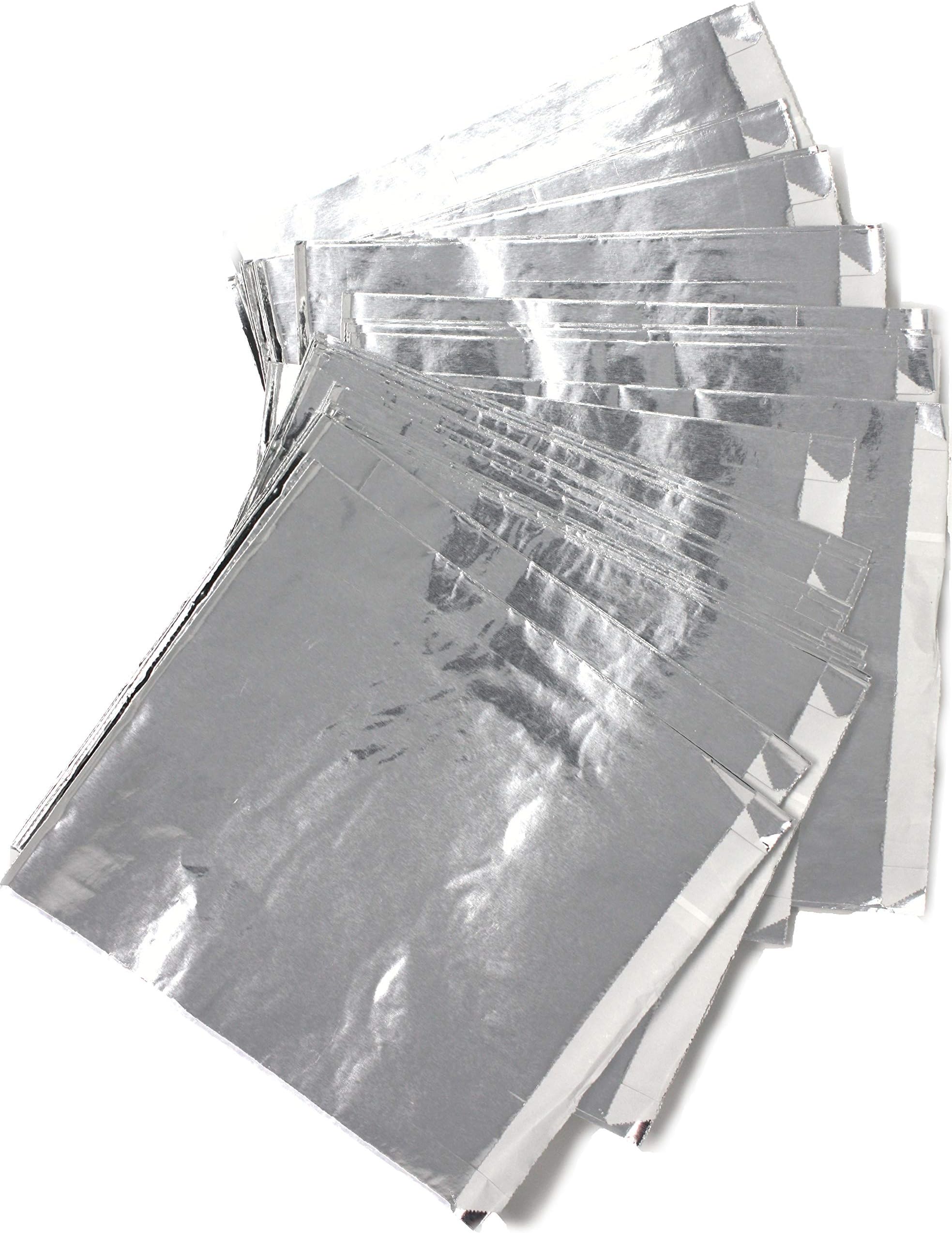 6" x 3/4" x 6 1/2" Large Foil Hamburger / Sandwich Bag - 1000/Case