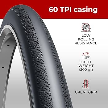 MEGHNA Pair 700 X 38c 40-622 Tyres With 3mm Antipuncture Protection For