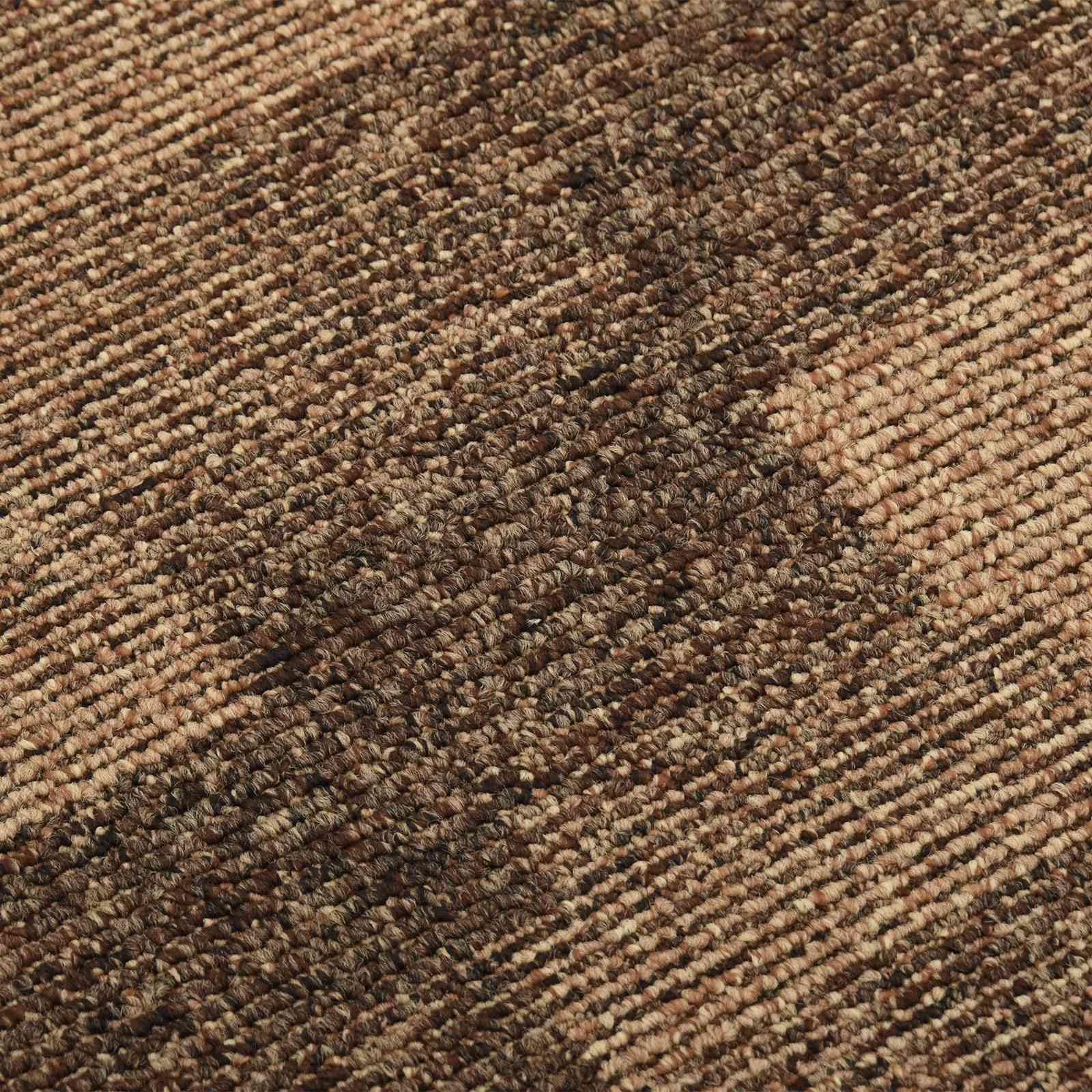Teppichfliesen, 20 Stück, Braun, 50 x 50 cm