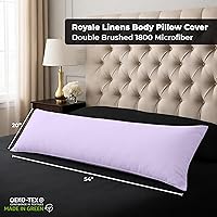 Vista 20 de Royale Linens Paquete de 2 fundas de almohada de tamaño estándar de 20 x 26 pulgadas, microfibra 1800, fundas de almohada de cama, resistentes a