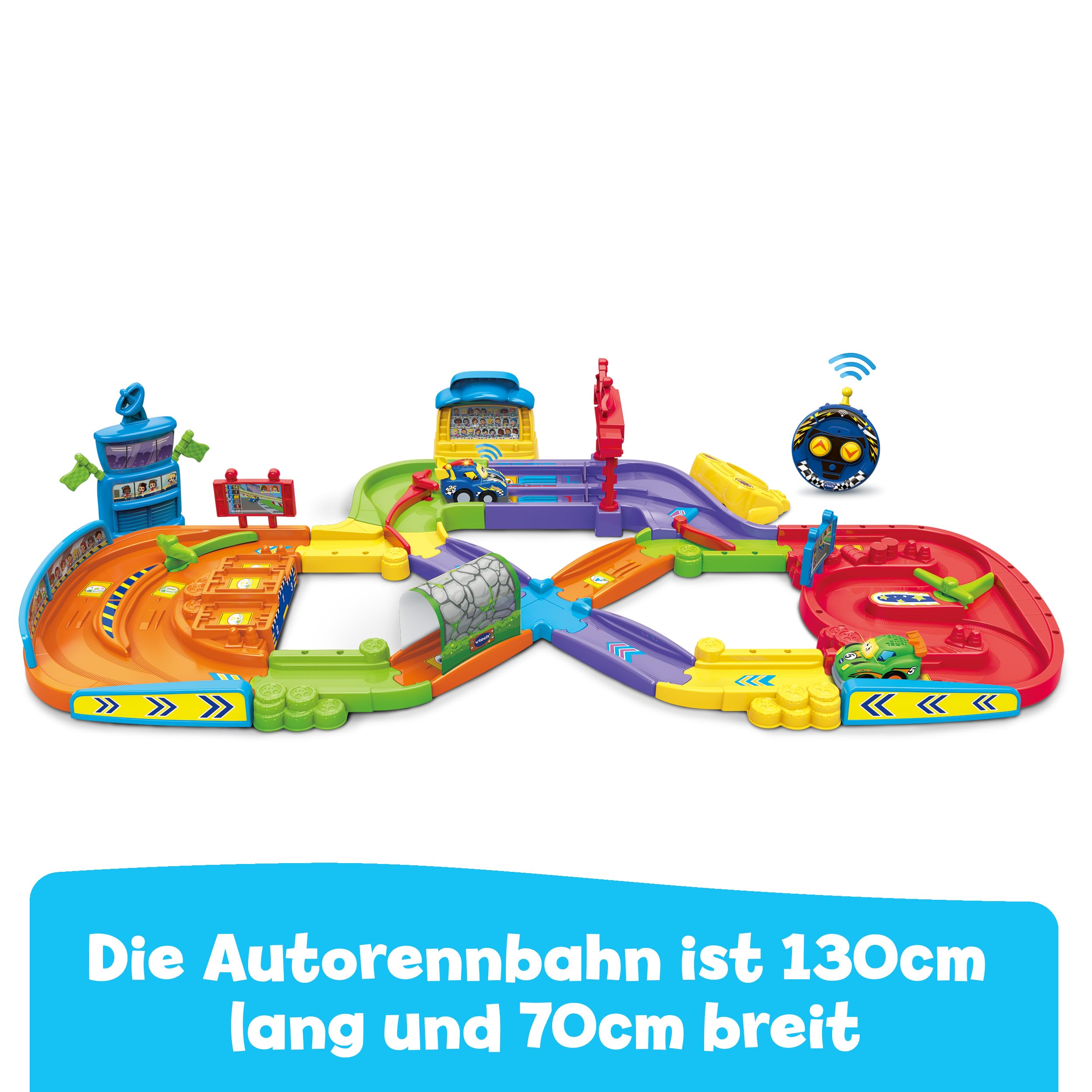 VTech TUT TUT Baby Flitzer RC Autorennbahn mit Fernsteuerung