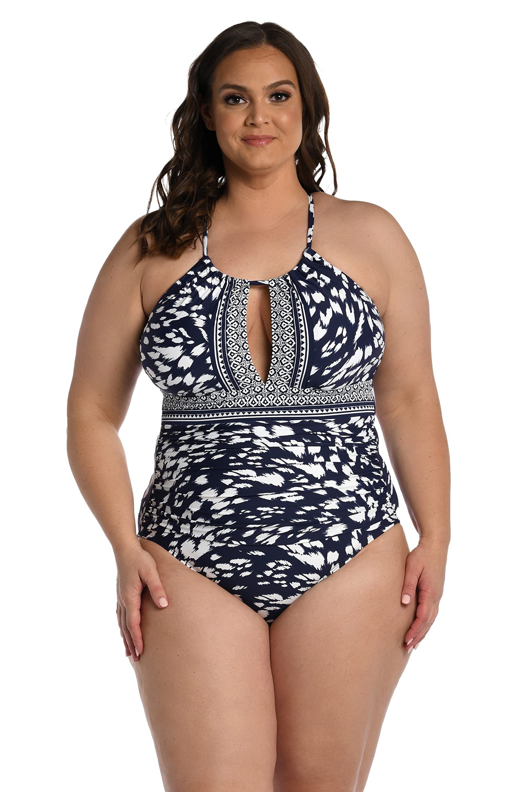 High Neck Keyhole Mio One Piece Swimsuit