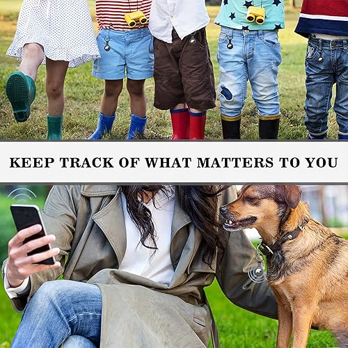 Miniatura 6 de Paquete de 2 fundas AirTag de silicona resistente a los golpes para buscador de llaves AirTag con llavero mosquetón (gris y negro)