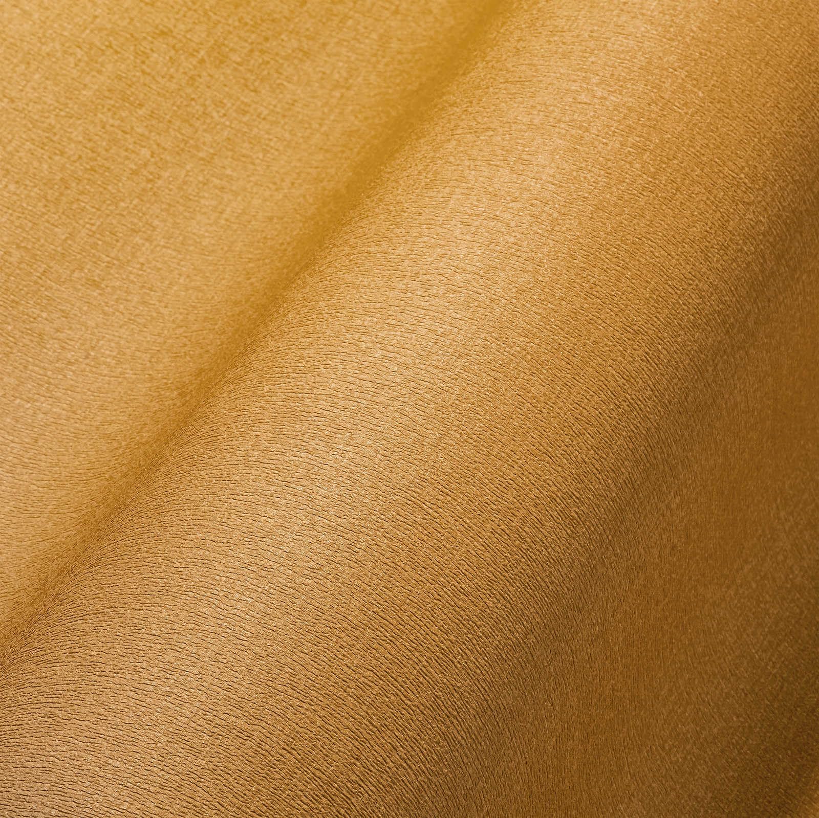Papier peint non tissé jaune uni Travel Styles pour salon et chambre - 10,05m x 0,53m