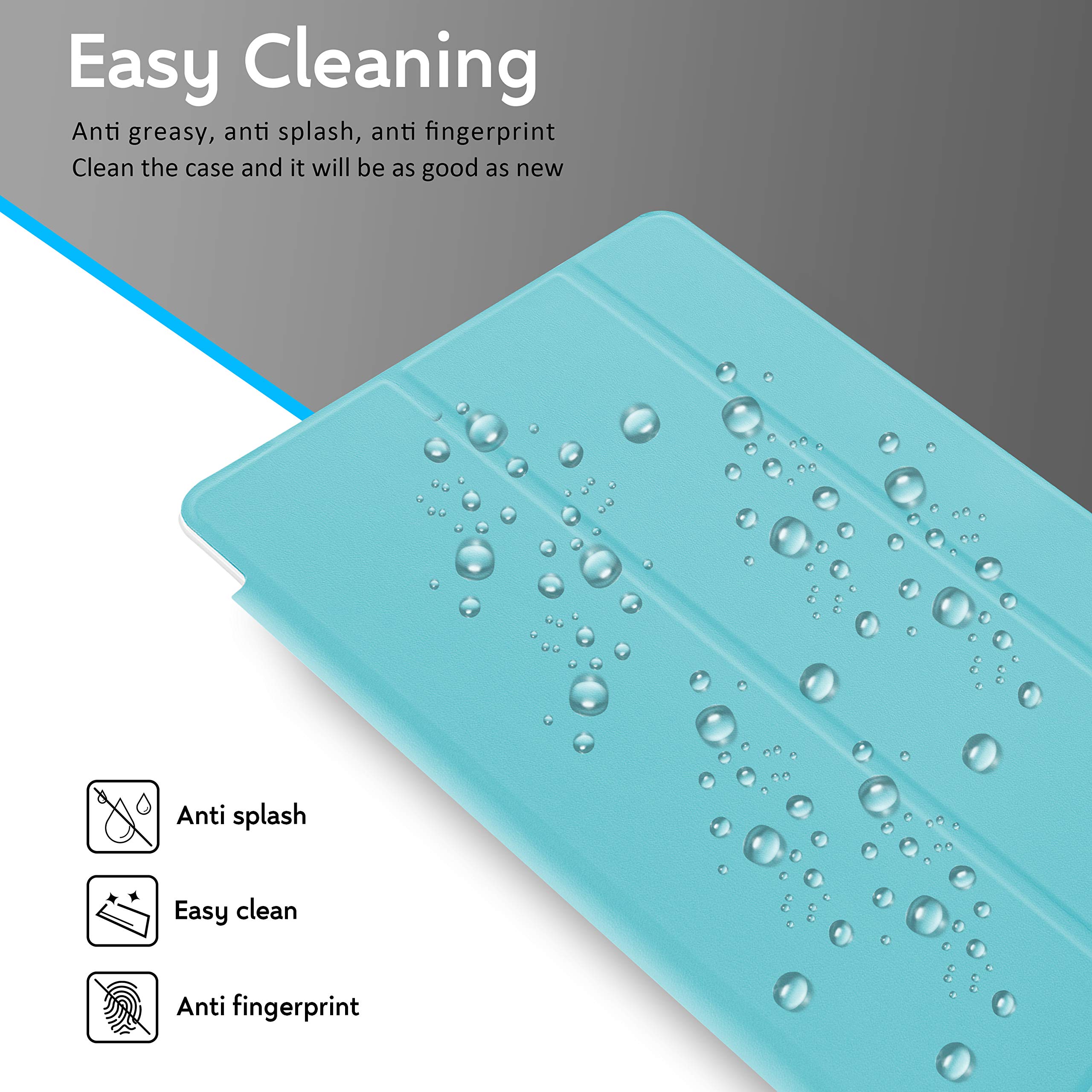 CaseFun Custodia per Huawei MatePad T10S T10 2020 tablet Sottile PU Pelle Albero della vita Modello Flip Portafoglio Custodia Cover antiscivolo con portamatite, Huawei MatePad T 10S / T 10 Blu